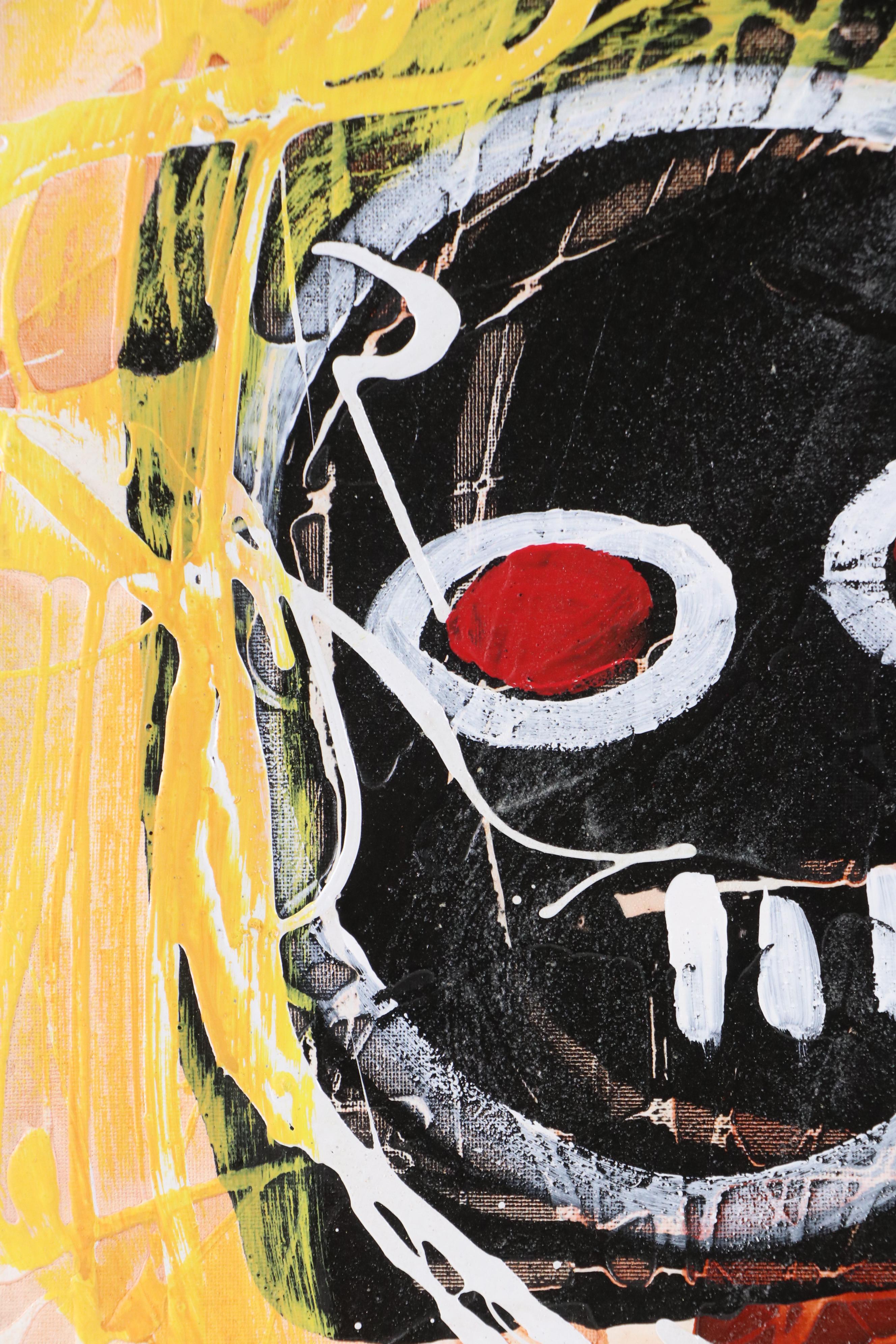 Abiola Idowu Stylized Mixed Media Portrait "Life Style," 2023