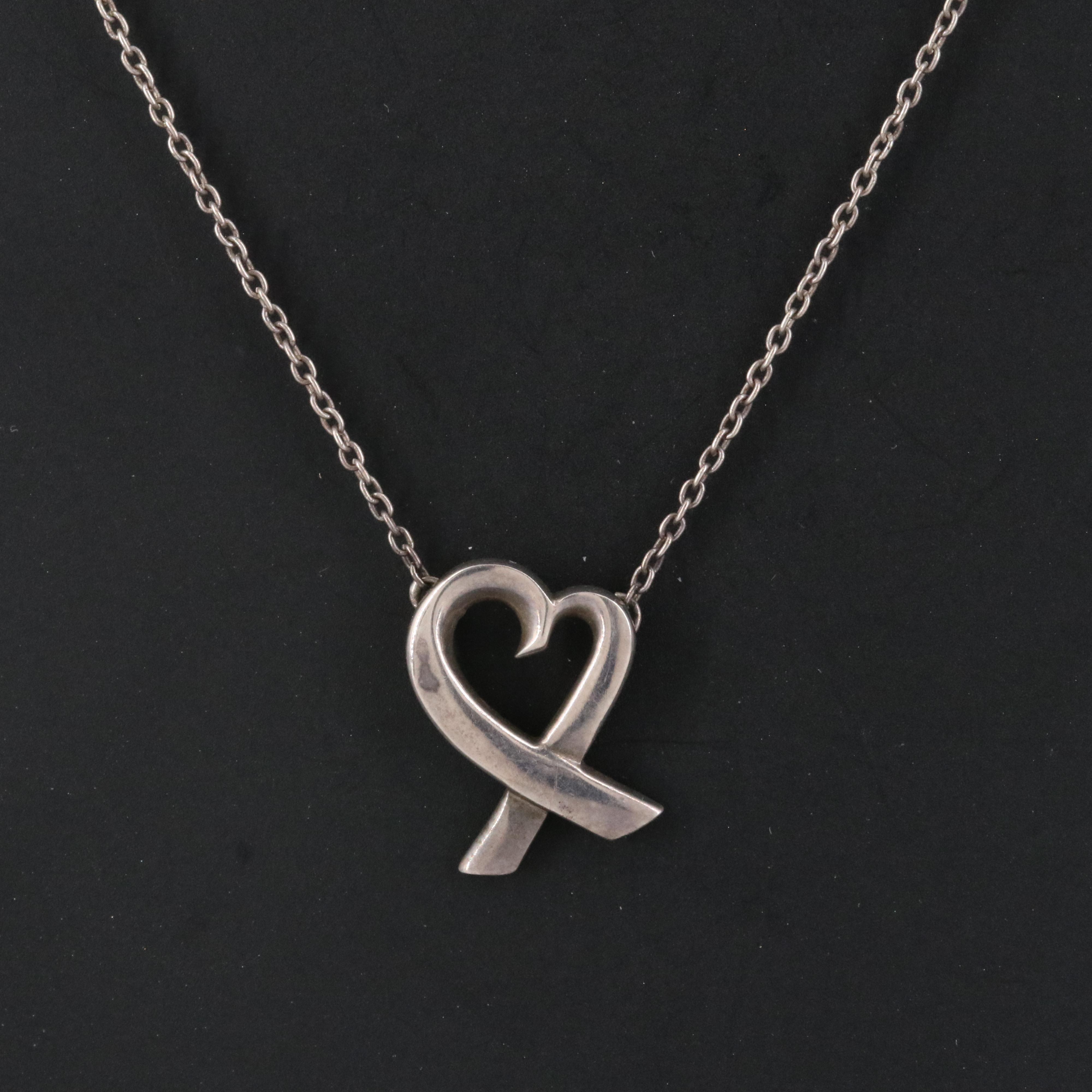Paloma Picasso for Tiffany & Co. Loving Heart Sterling Necklace