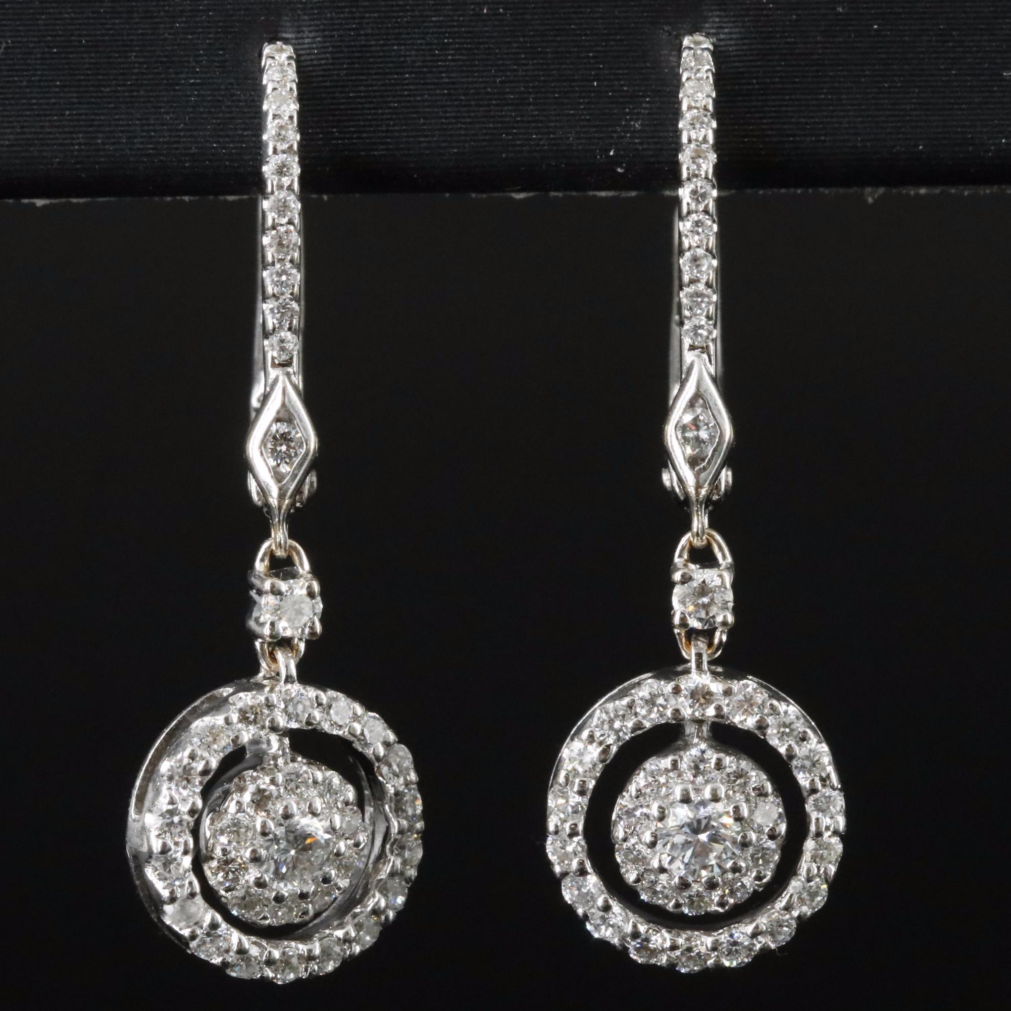 18K 0.50 CTW Diamond Earrings
