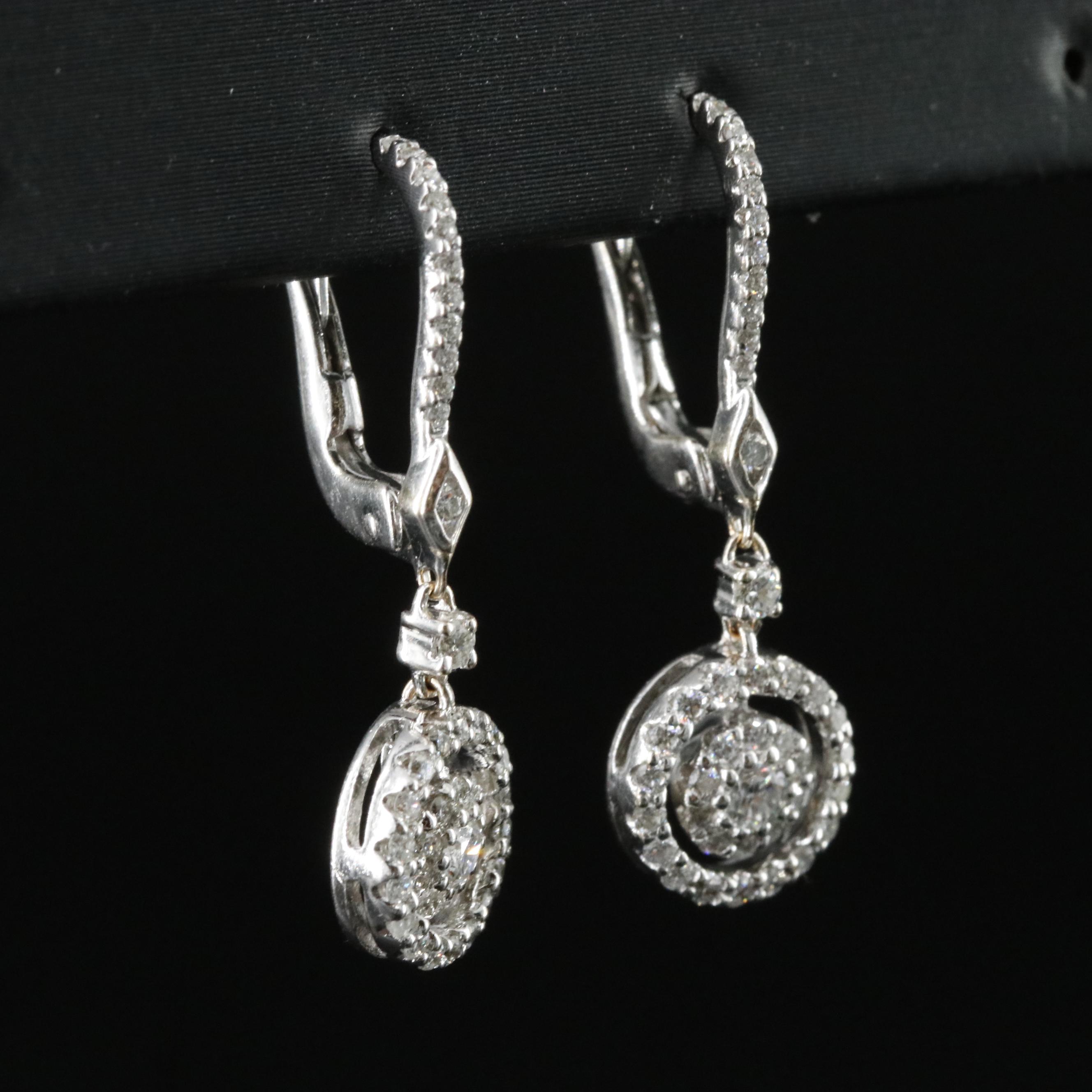 18K 0.50 CTW Diamond Earrings