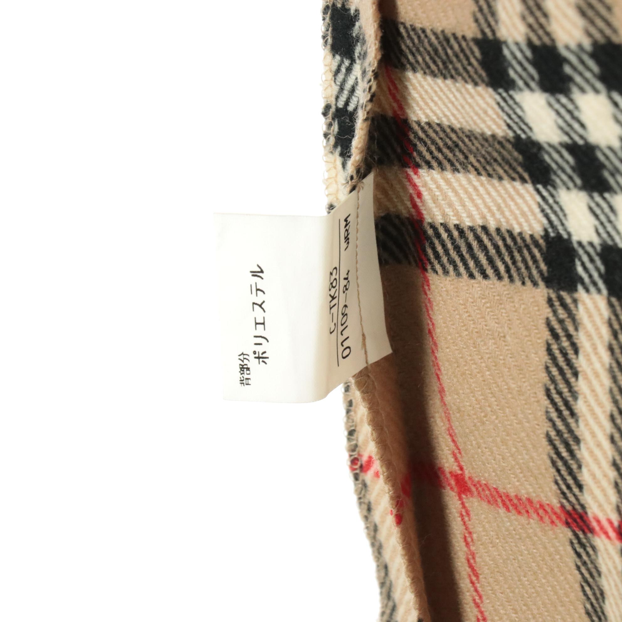 Burberrys House Check Wool Zip-In Trench Coat Liner