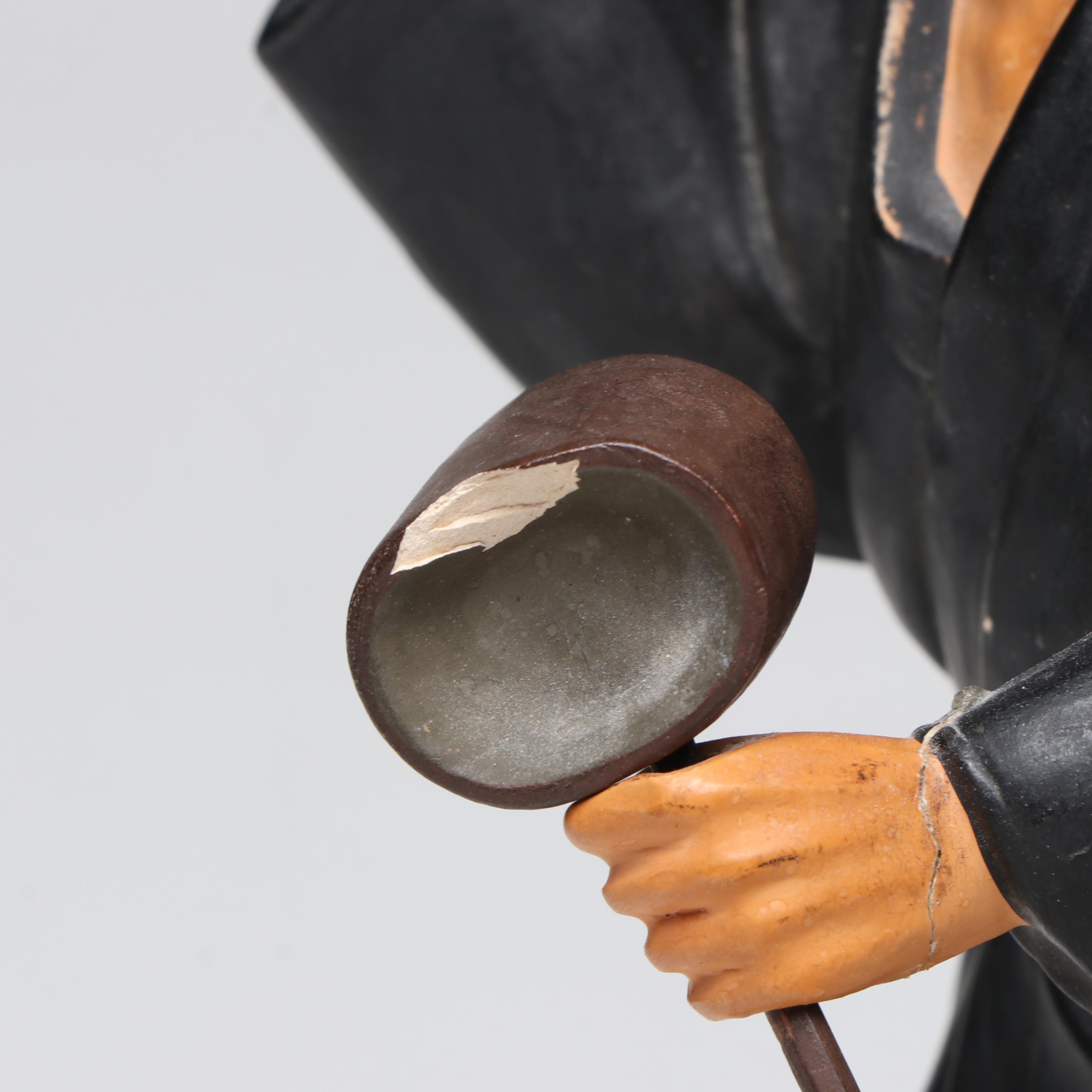 Japanese Farmers and Traveler Ceramic Figures