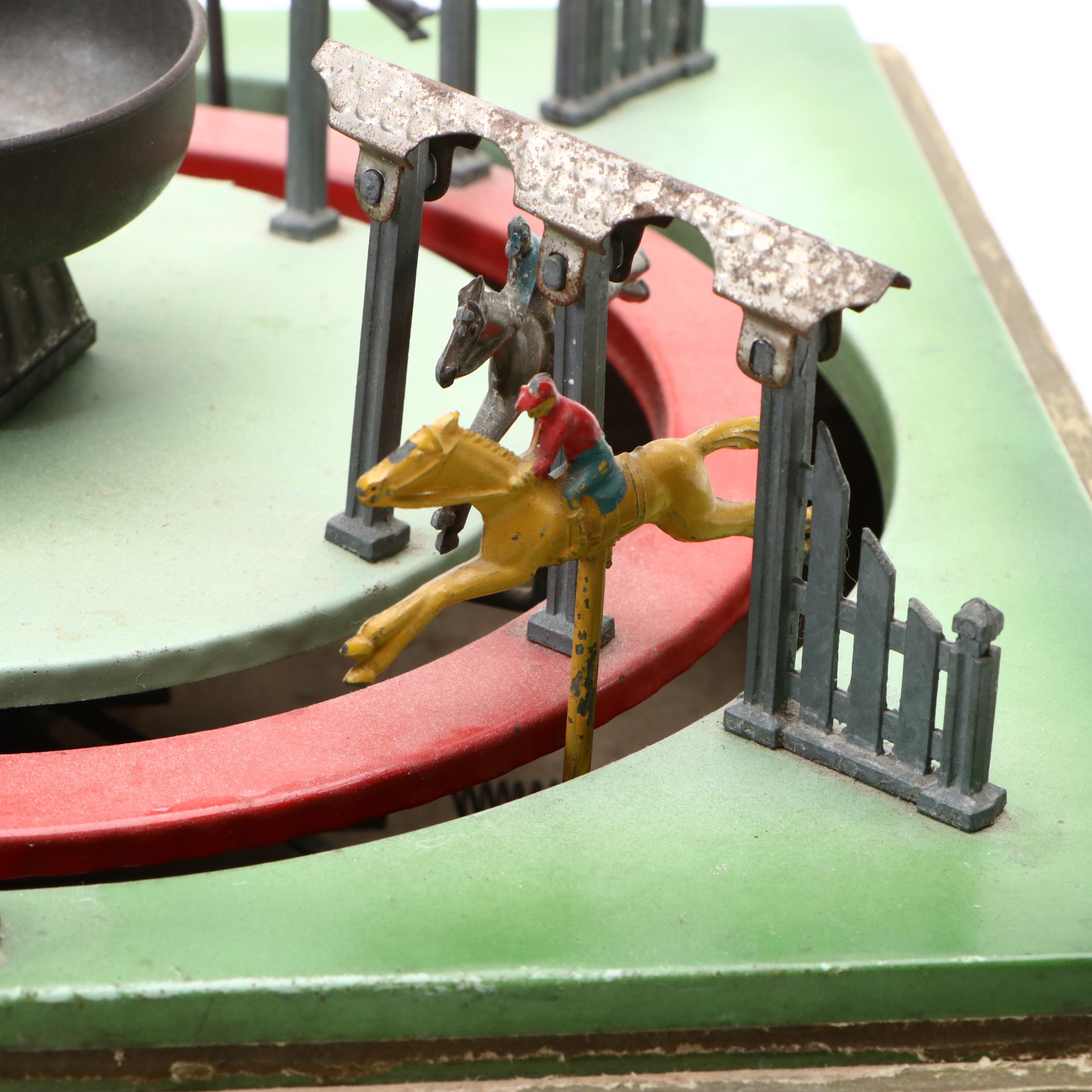Jouets de Paris Mechanical Horse Racing Toy, Early 20th Century