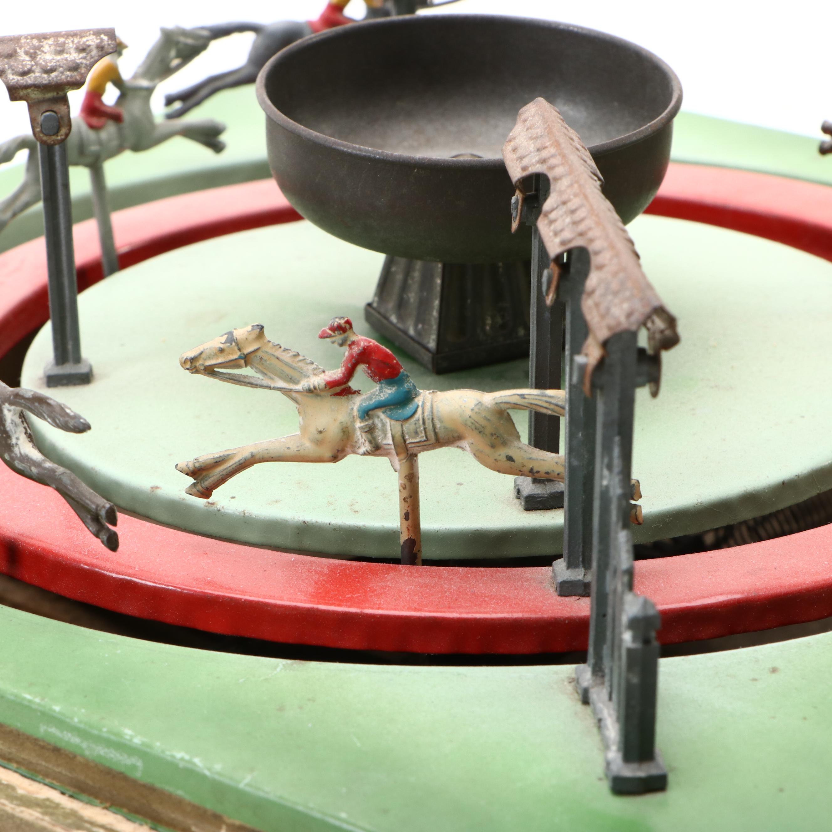 Jouets de Paris Mechanical Horse Racing Toy, Early 20th Century
