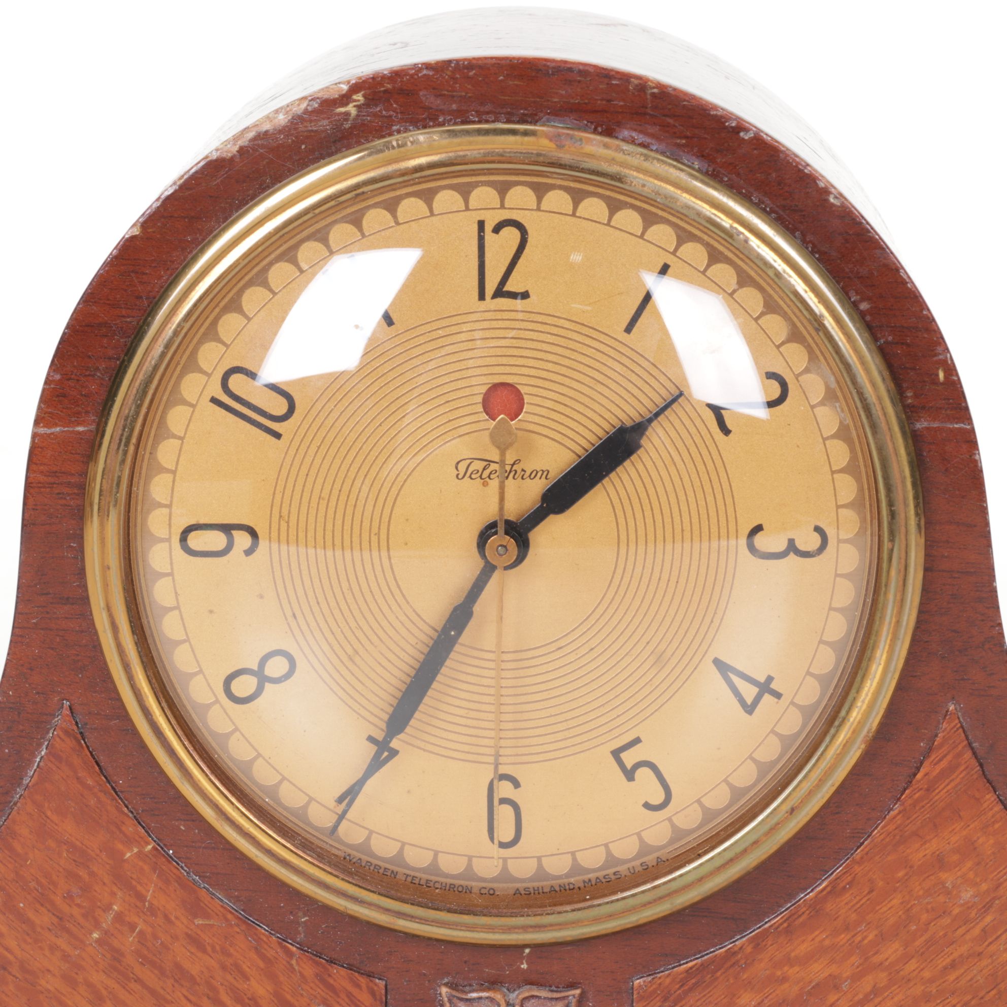 Warren Telechron Co. Mantel Clock, Mid-20th Century
