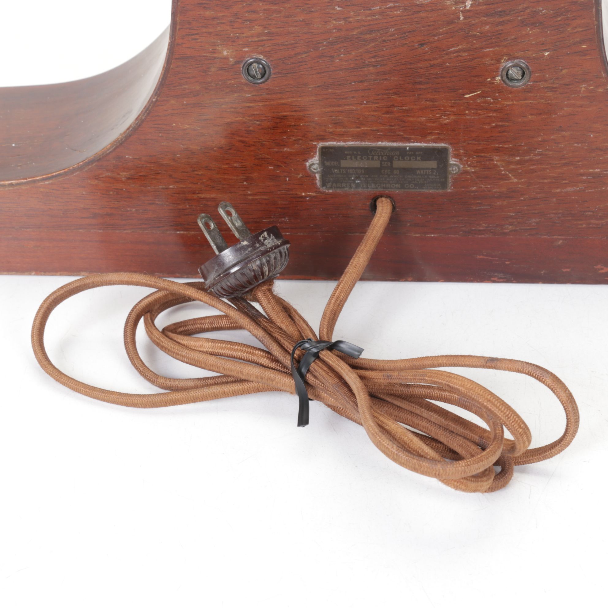 Warren Telechron Co. Mantel Clock, Mid-20th Century