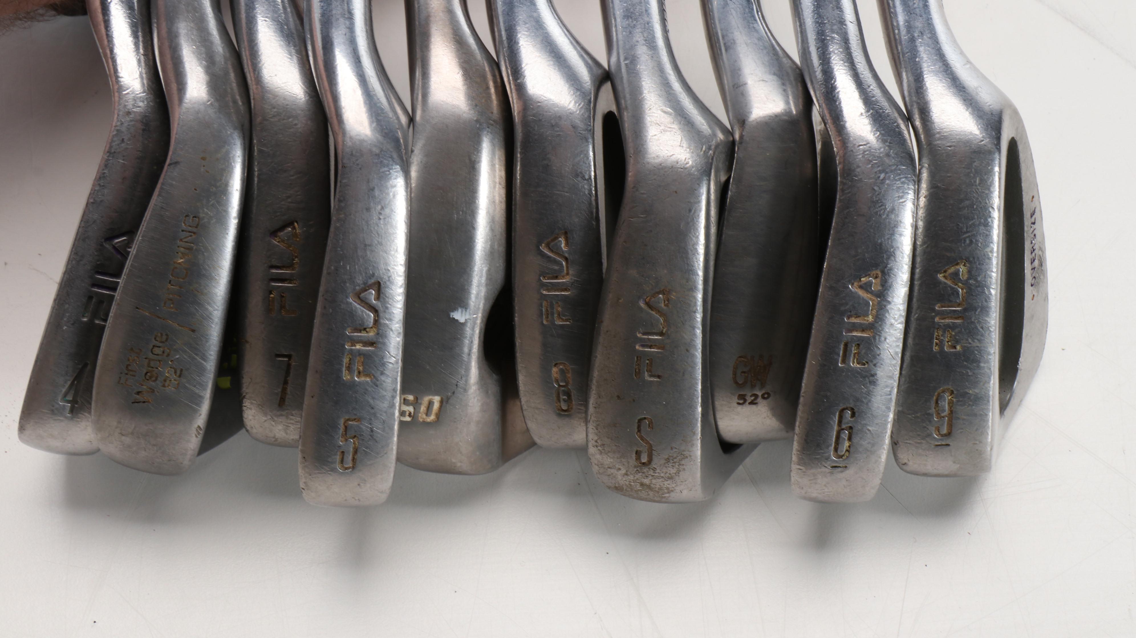 Top Flite Golf Bag with Filas, AdamsGolf, and Other Golf Clubs and Accessories