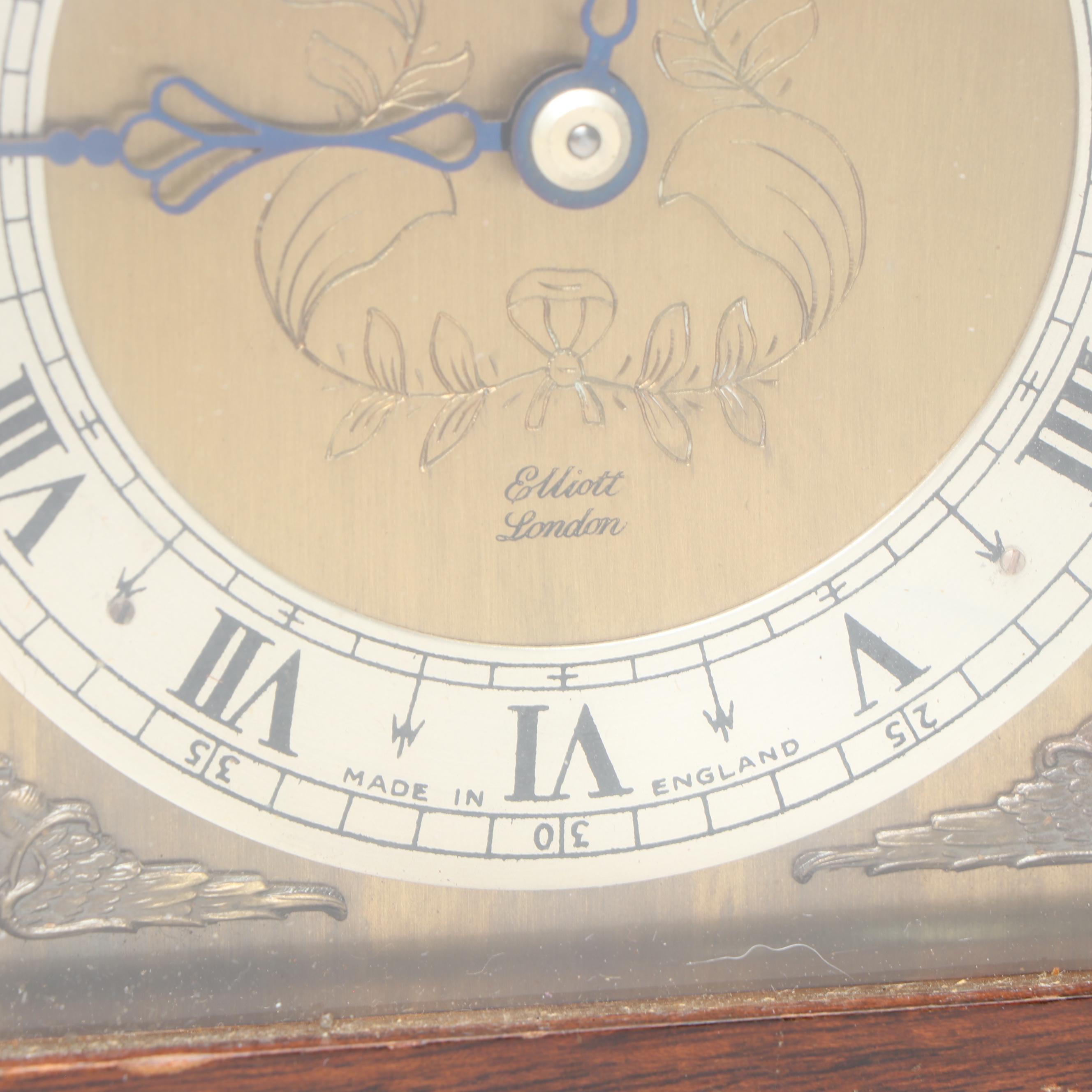 Elliott of London Victorian Wood and Brass Bracket Clock