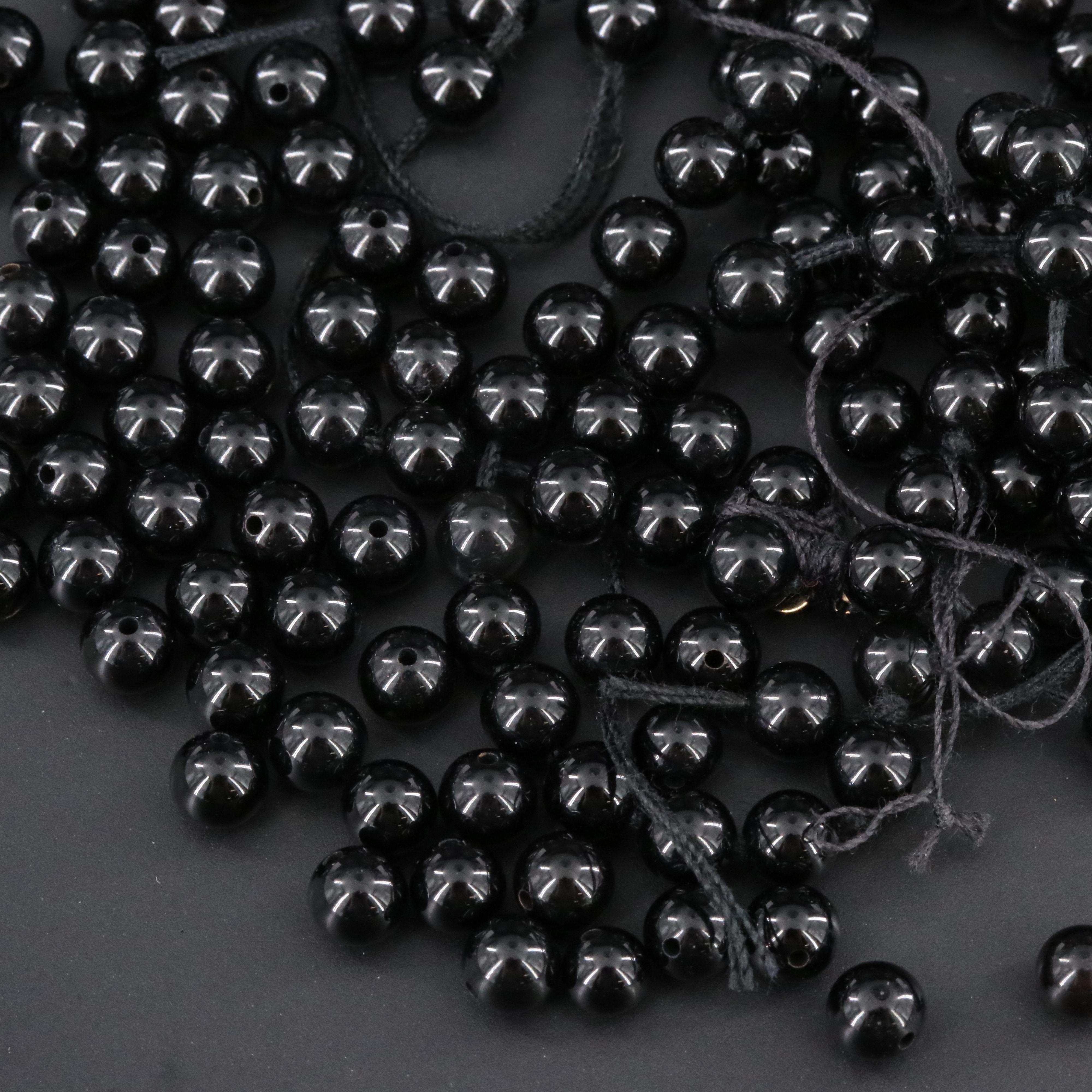 Loose Black Onyx Beads