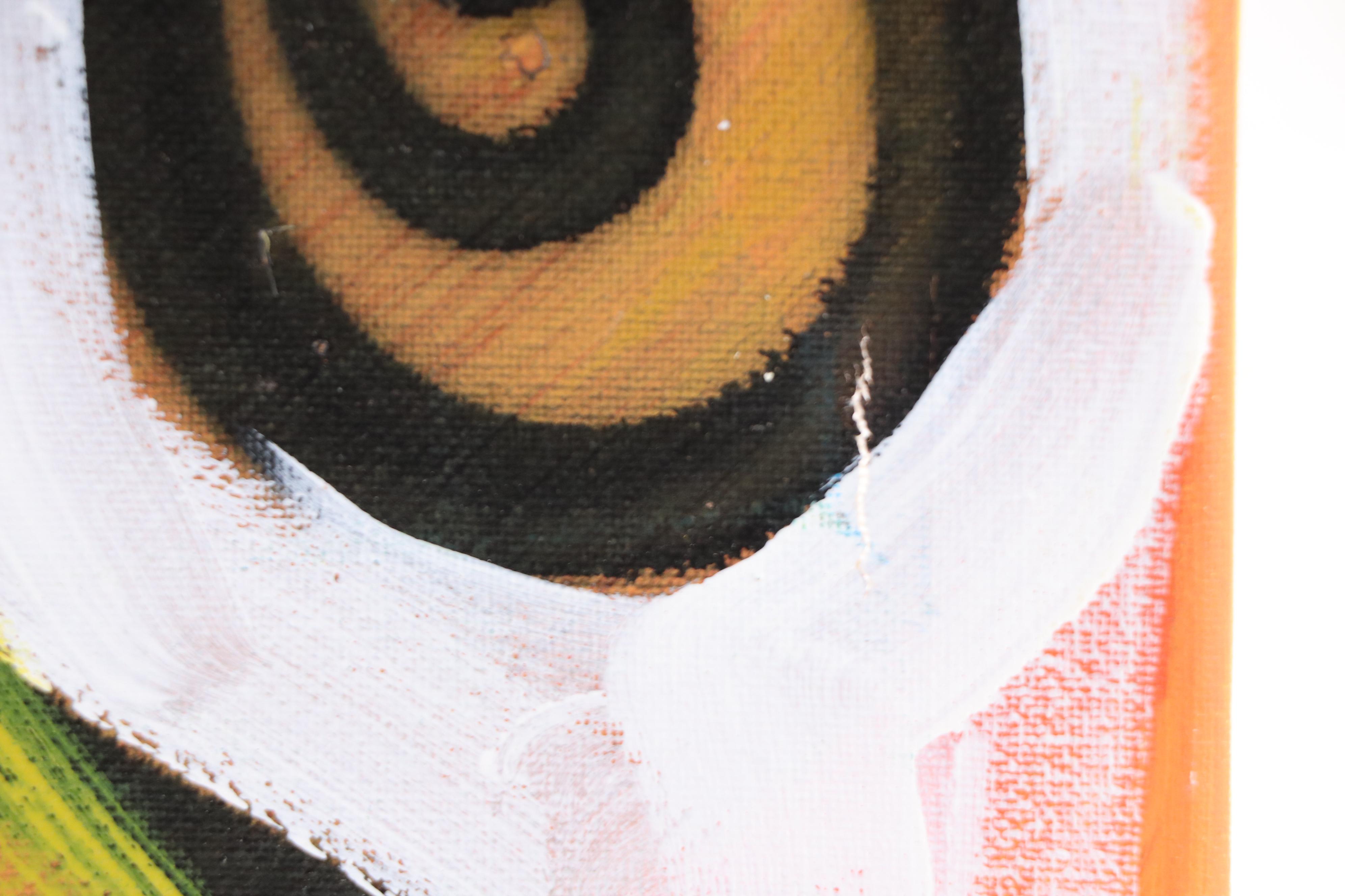 Abiola Idowu Abstract Mixed Media Painting "I Love You a Great Deal," 2022