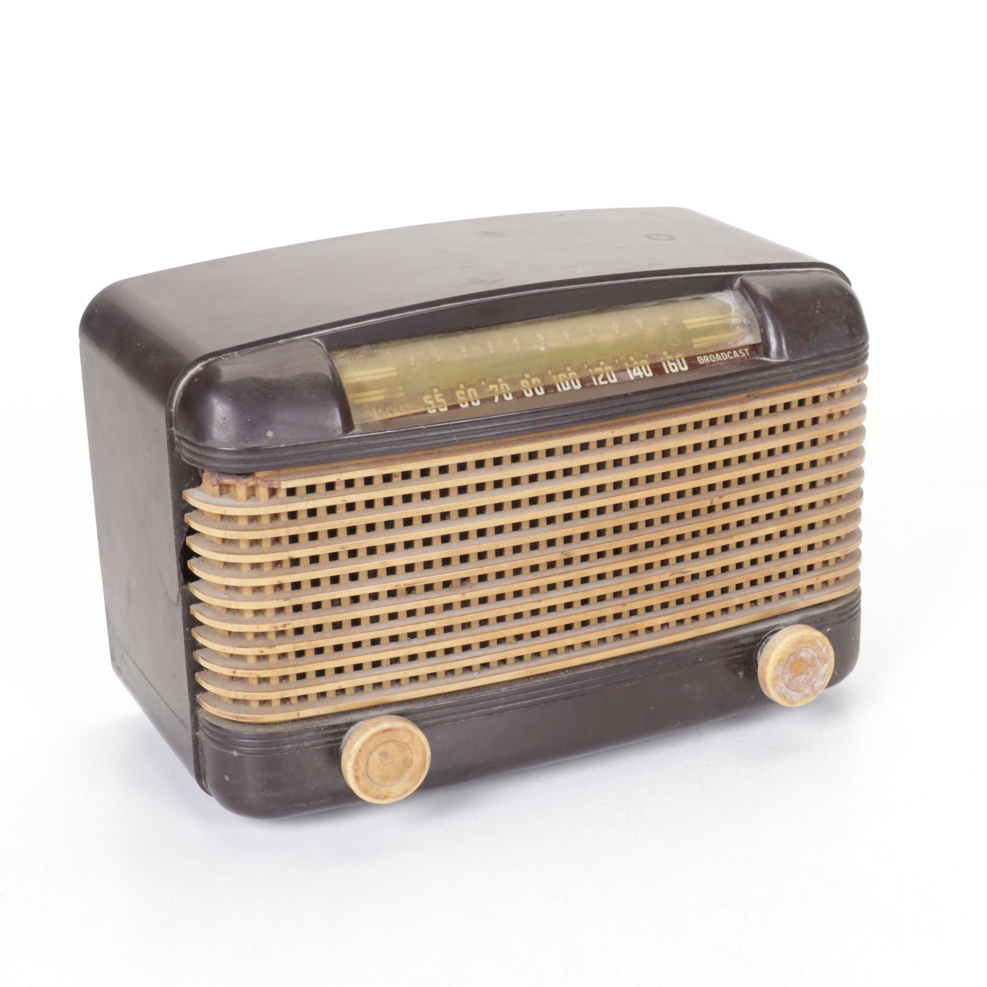 General Electric & Farnsworth Desktop AM/FM Radios, Mid-20th Century