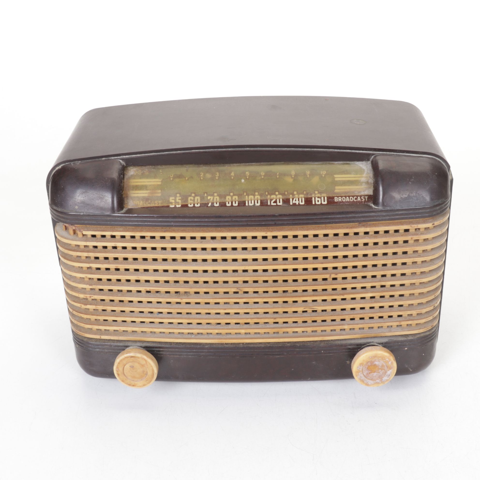 General Electric & Farnsworth Desktop AM/FM Radios, Mid-20th Century