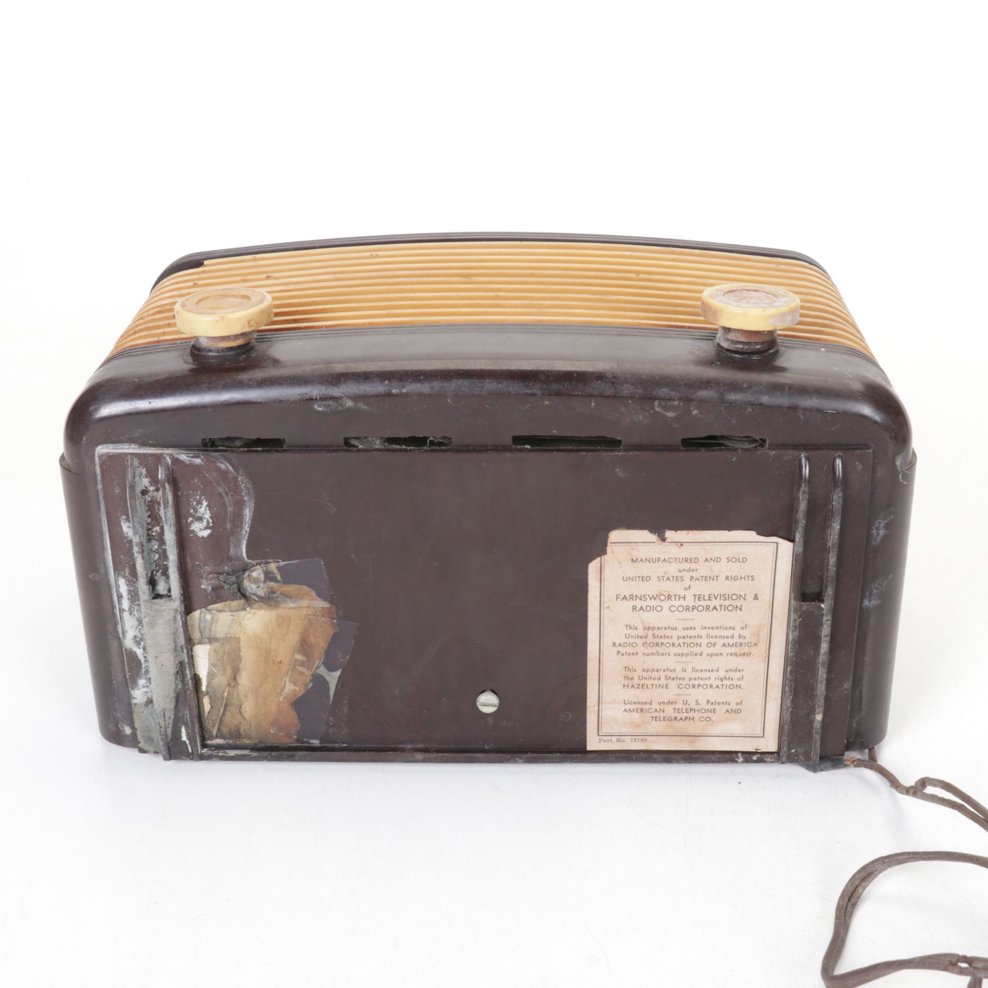 General Electric & Farnsworth Desktop AM/FM Radios, Mid-20th Century