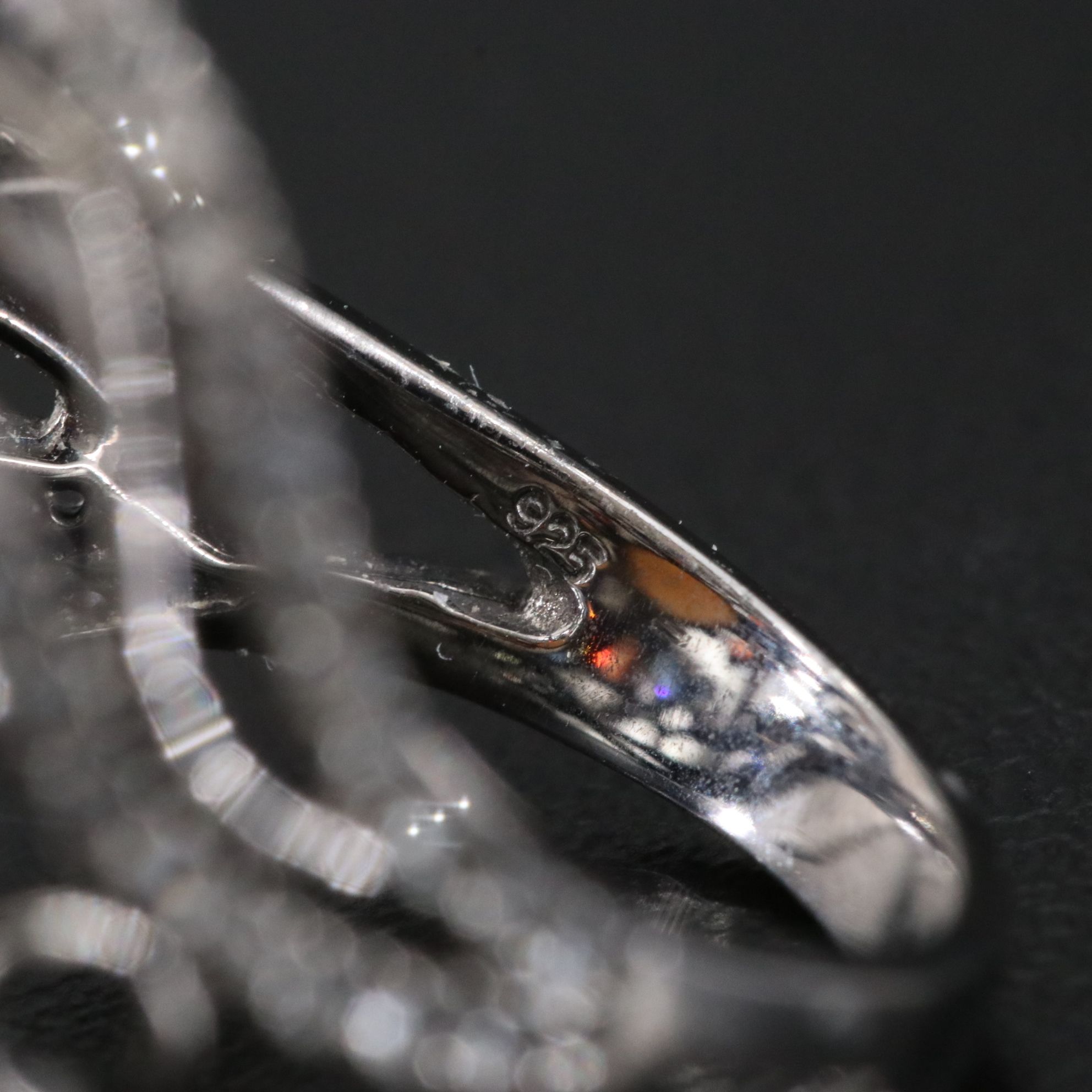 Carlo Viani Sterling Opal, Sapphire and White Topaz Ring