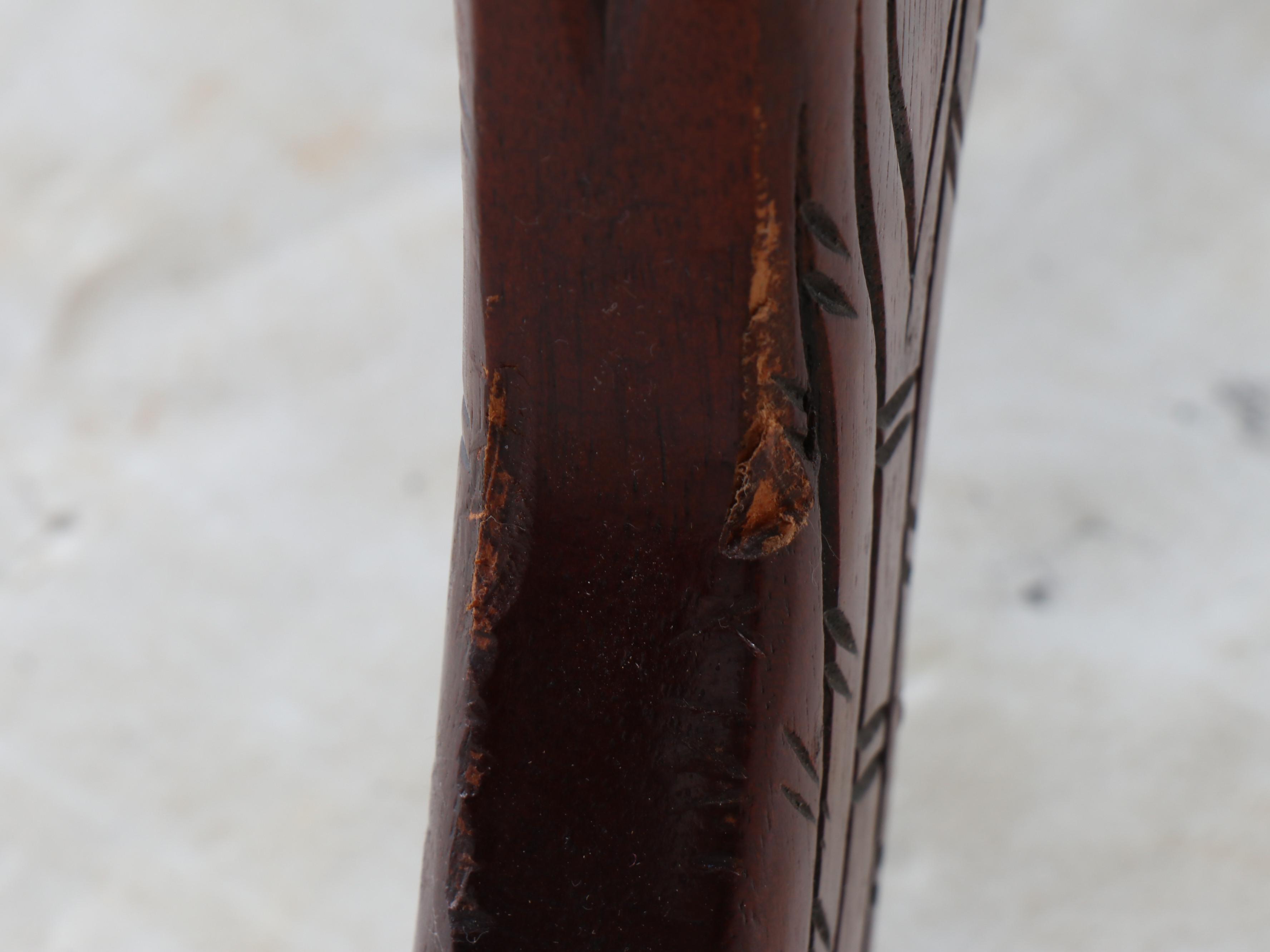 Black Forest Style Carved Wood Plant Stand