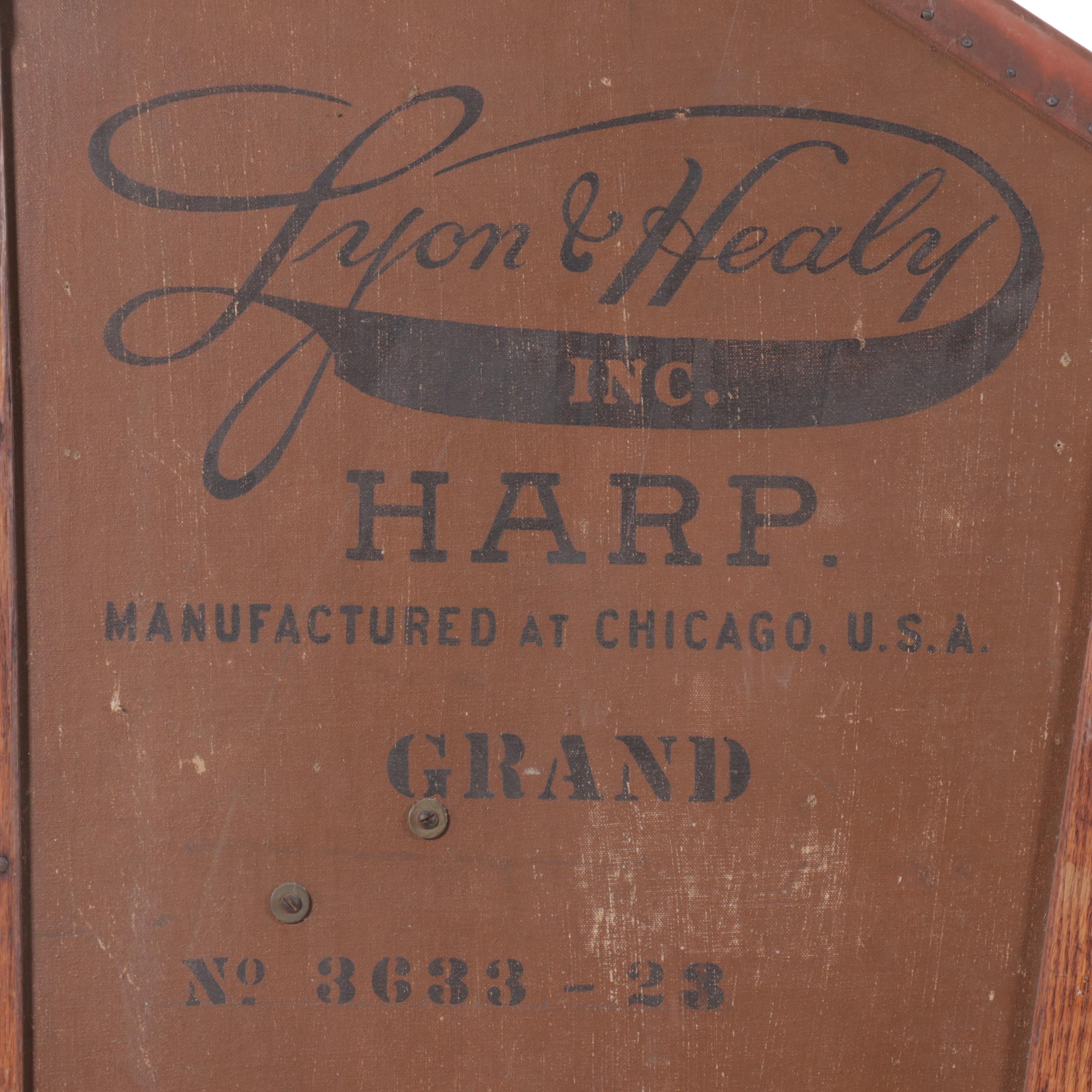 Lyon & Healy Inc. Harp Case, Late 19th/Early 20th Century