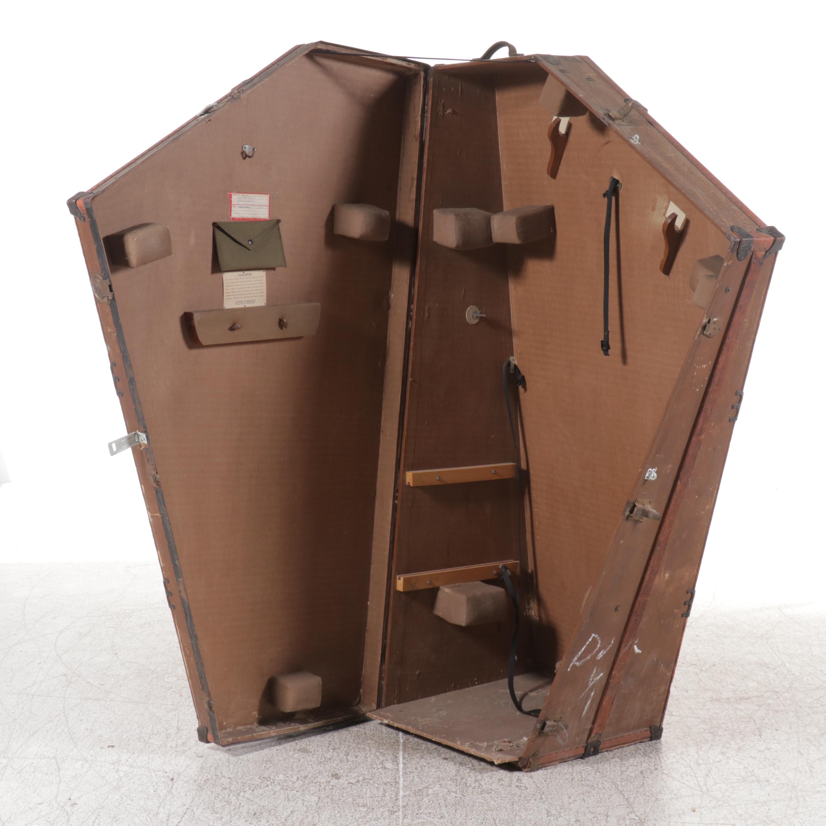 Lyon & Healy Inc. Harp Case, Late 19th/Early 20th Century