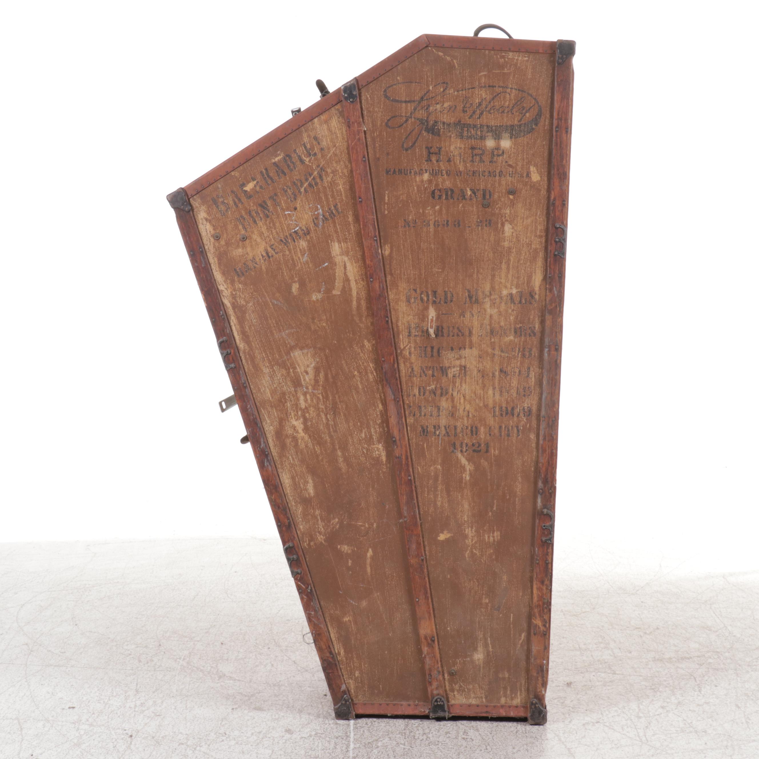 Lyon & Healy Inc. Harp Case, Late 19th/Early 20th Century
