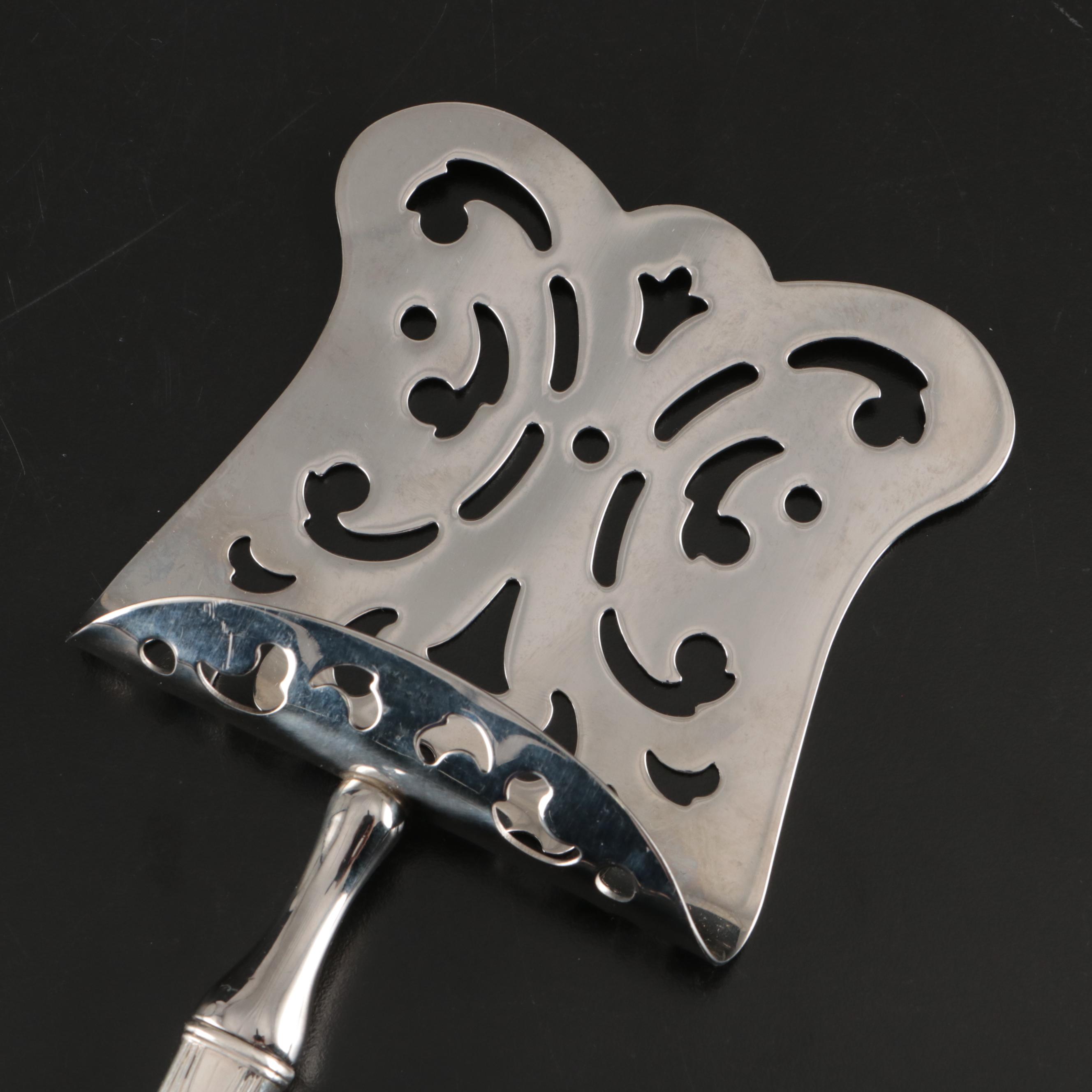 Art Nouveau Style Lunt Sterling Silver Asparagus Server