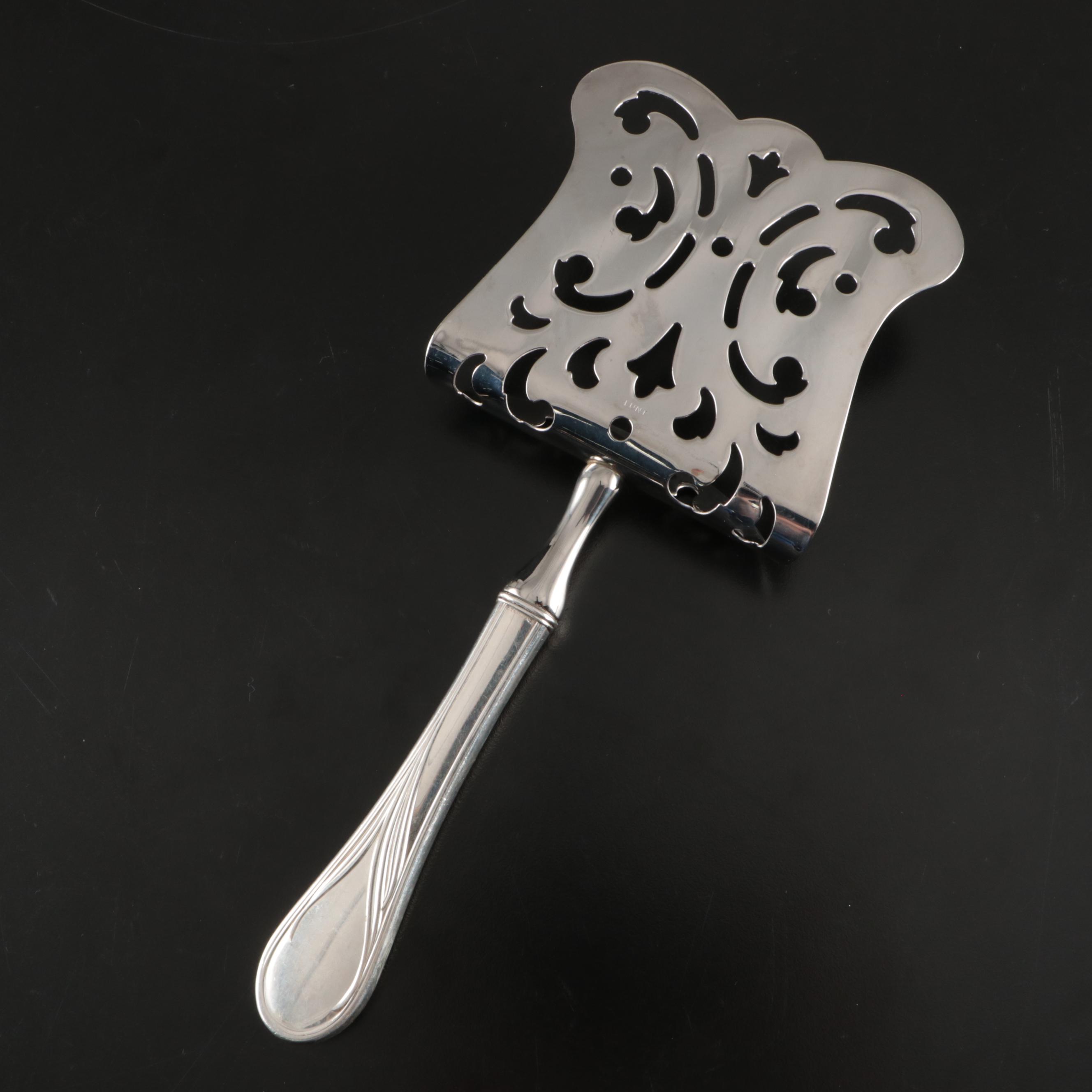 Art Nouveau Style Lunt Sterling Silver Asparagus Server