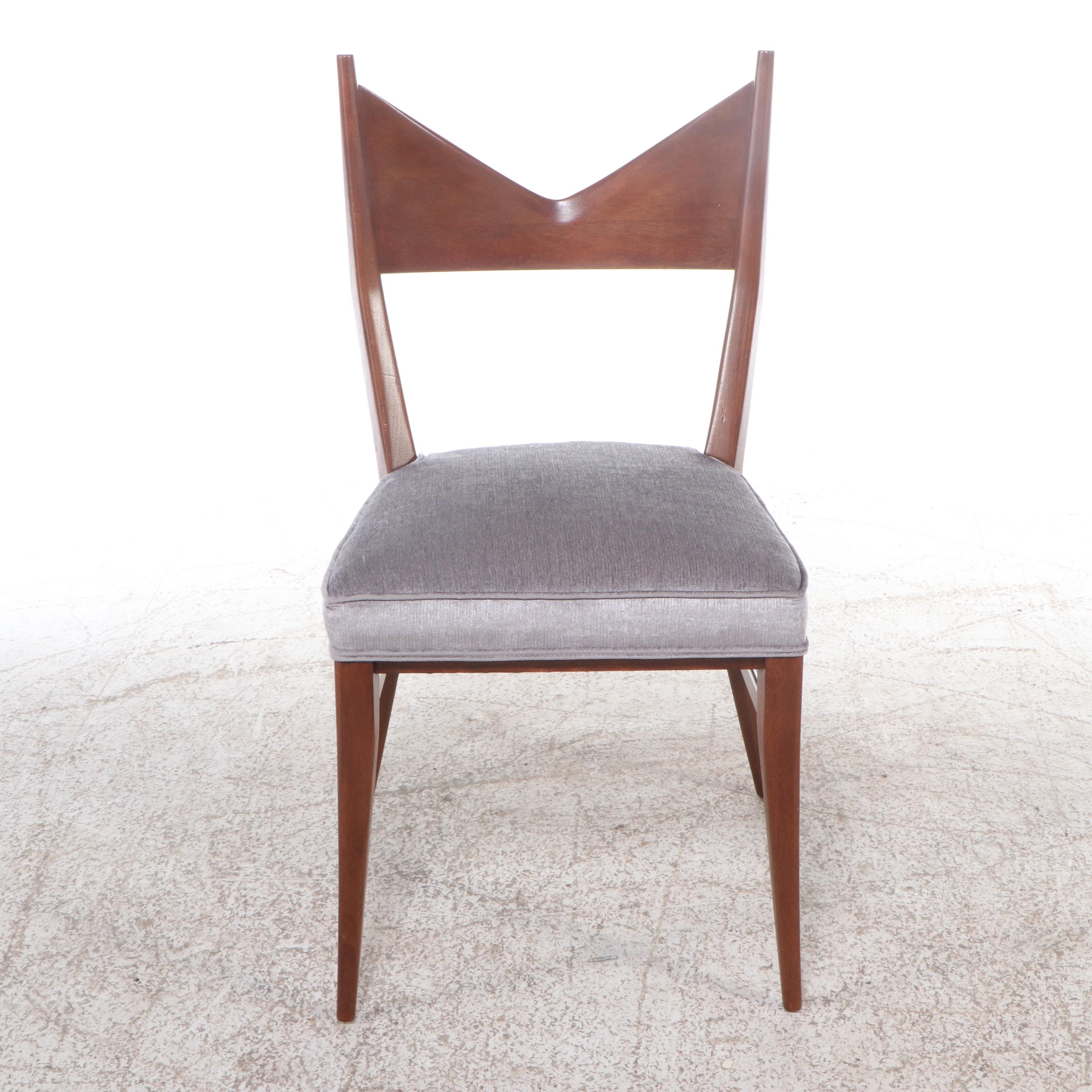 Paul McCobb for Directional Mid Century Modern Mahogany Side Chair
