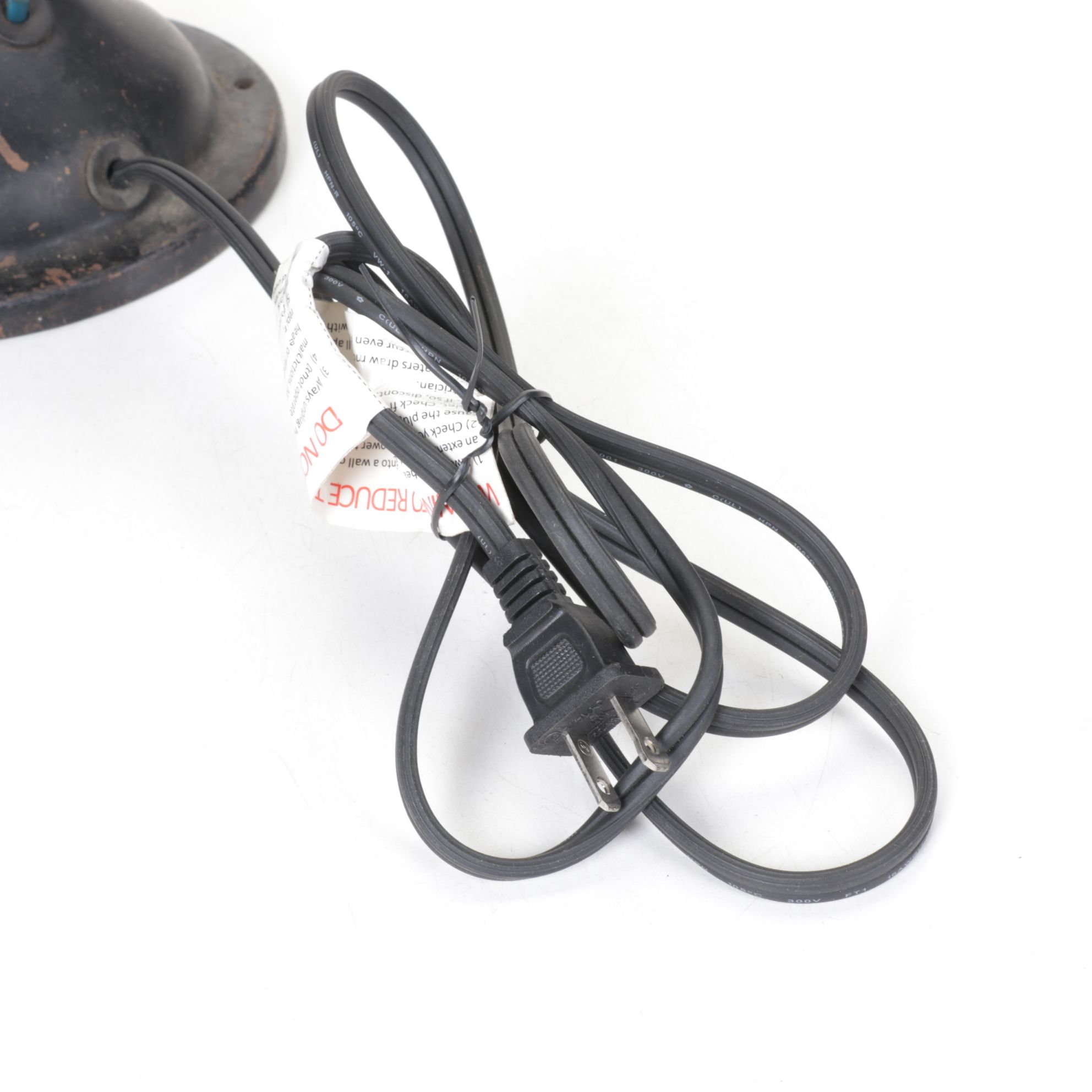 Robbins & Myers & GE Industrial Style Cast Metal Cage Desk Fans