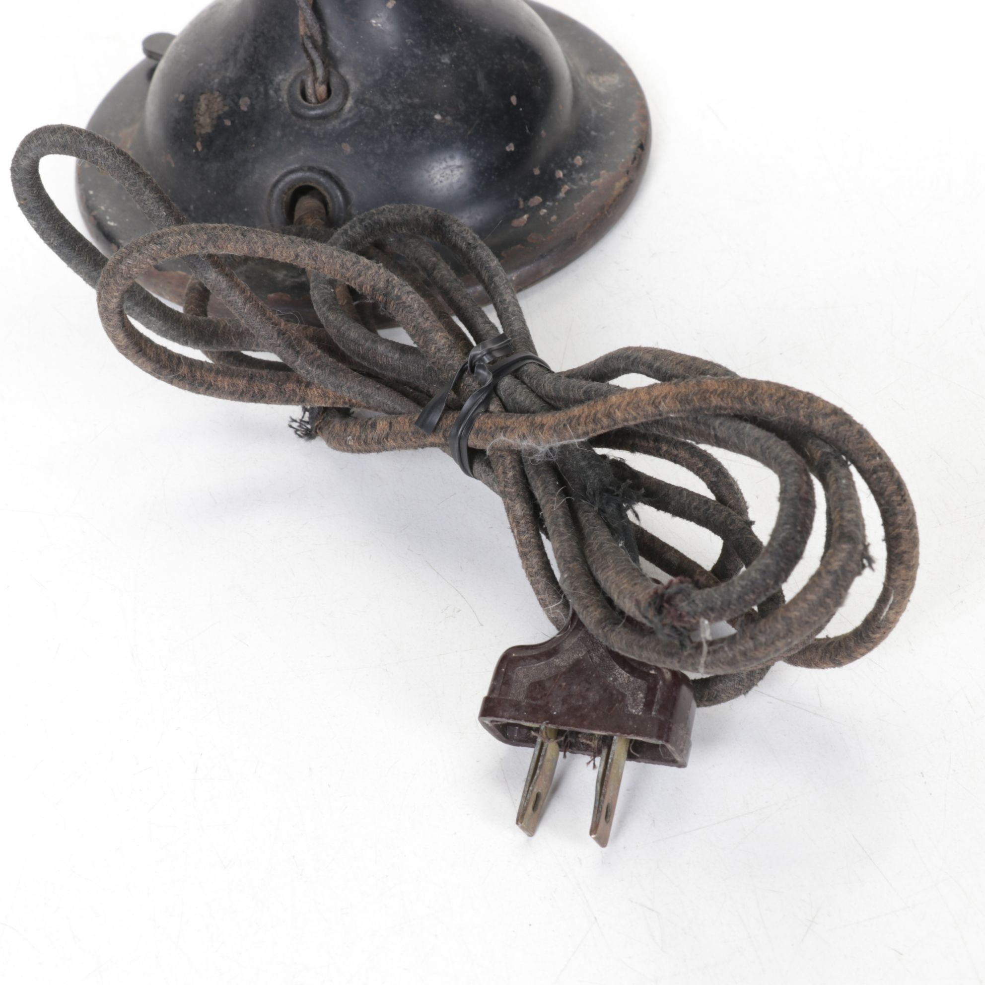 Robbins & Myers & GE Industrial Style Cast Metal Cage Desk Fans