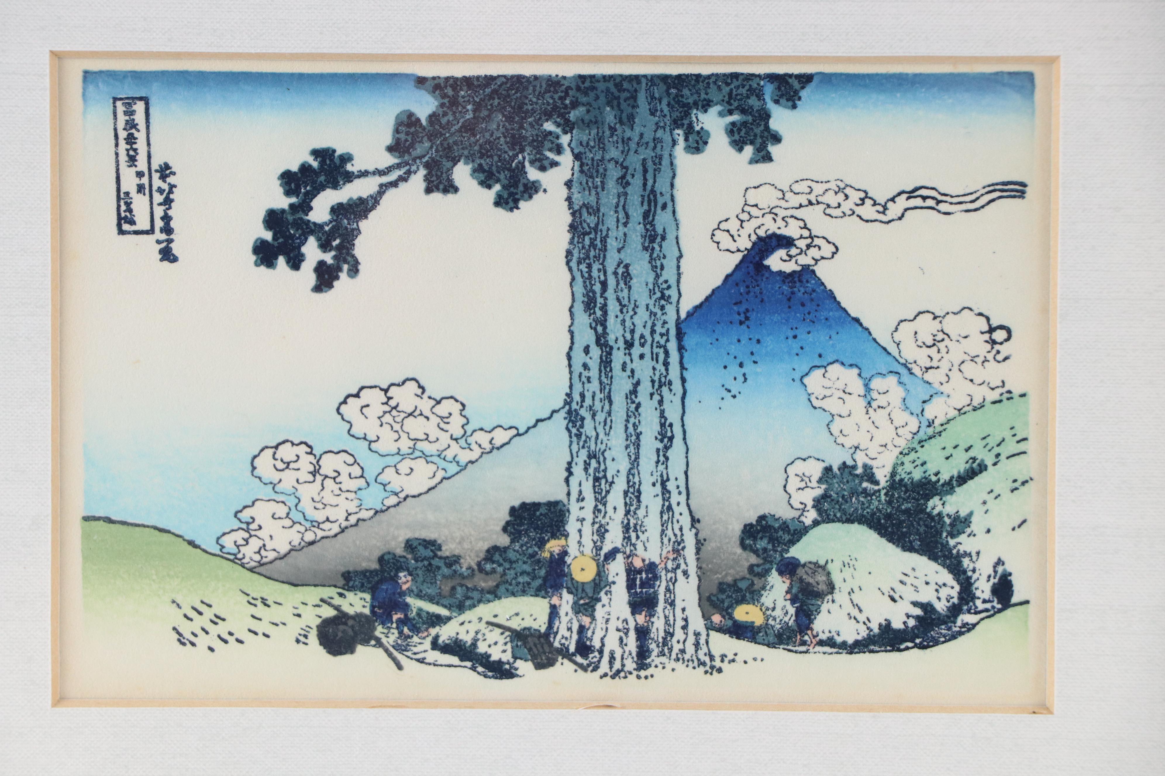 Japanese Landscape Woodblocks After Utagawa Hiroshige and Katsushika Hokusai