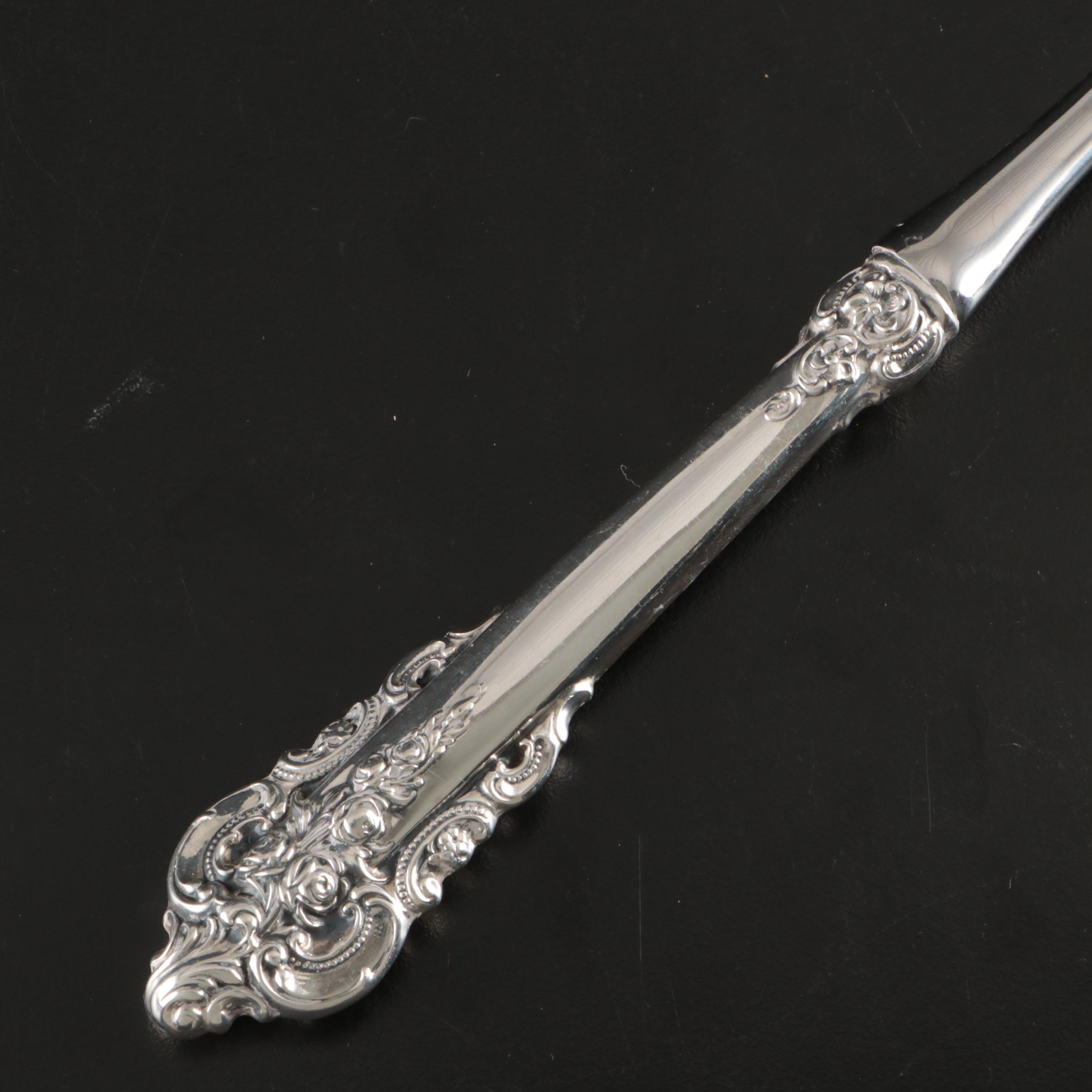Wallace "Grand Baroque" Sterling Silver Handled Serving Utensils