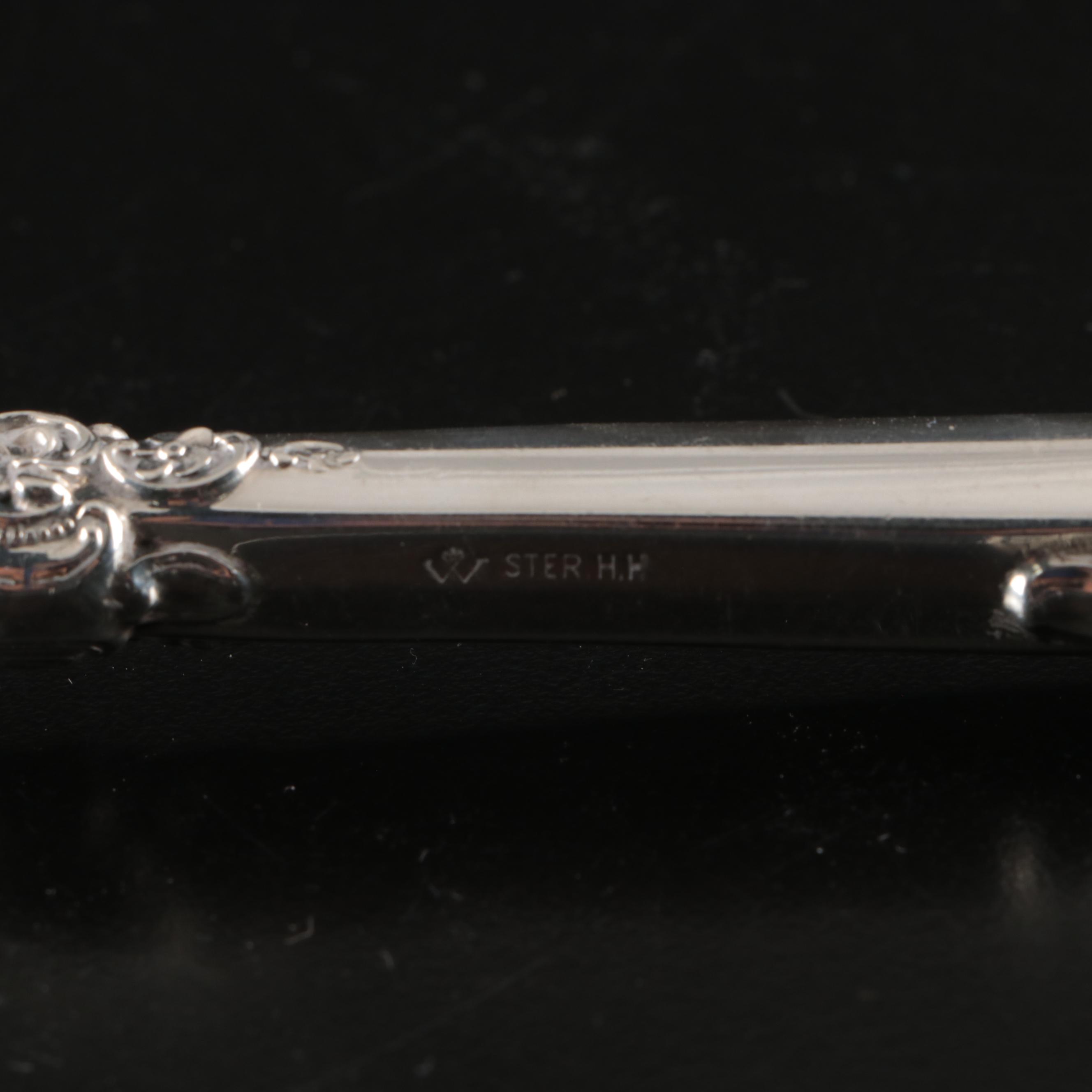 Wallace "Grand Baroque" Sterling Silver Handled Serving Utensils