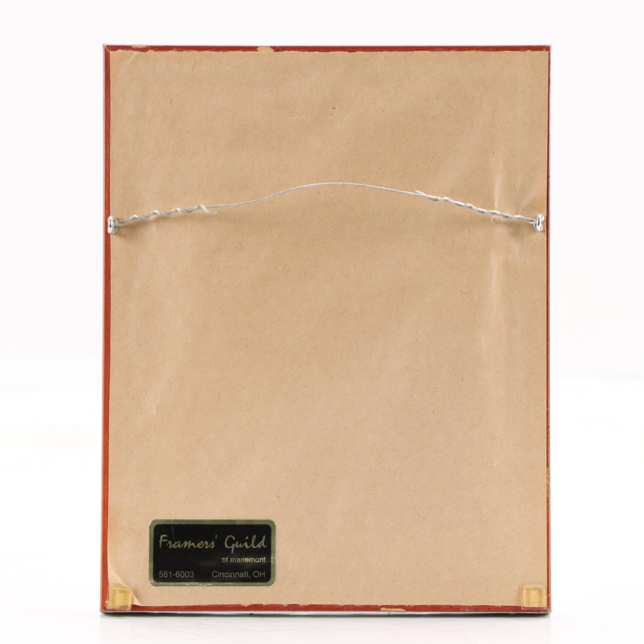 Peruvian Theme Feltwork and Embroidery Panel of Village with Church