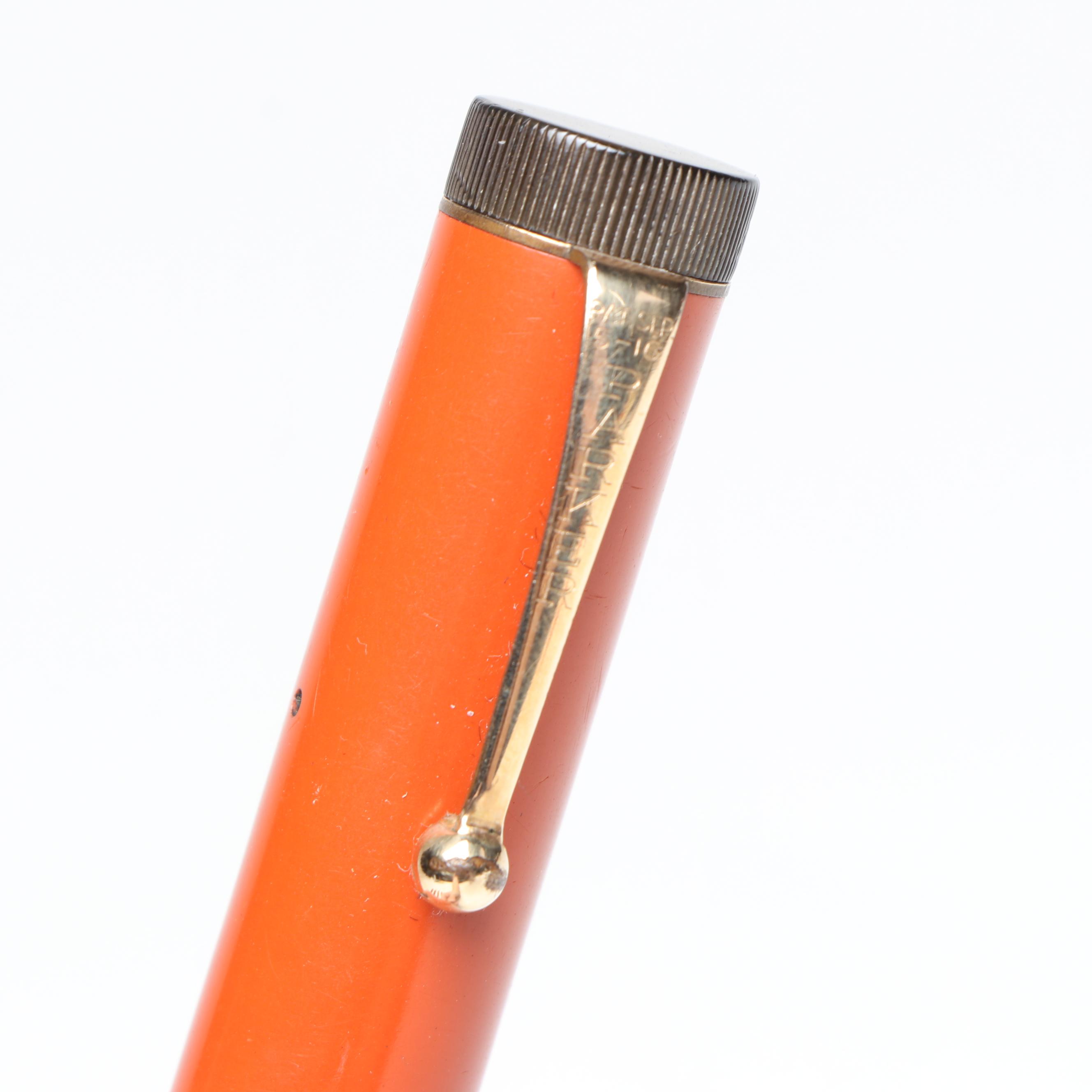 Vintage Parker Dufold "Lucky Curve" Fountain Pens and Mechanical Pencil