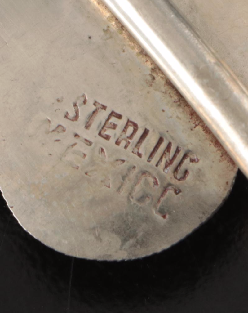 Mexican Sterling Silver Leaf Iced Tea Spoons