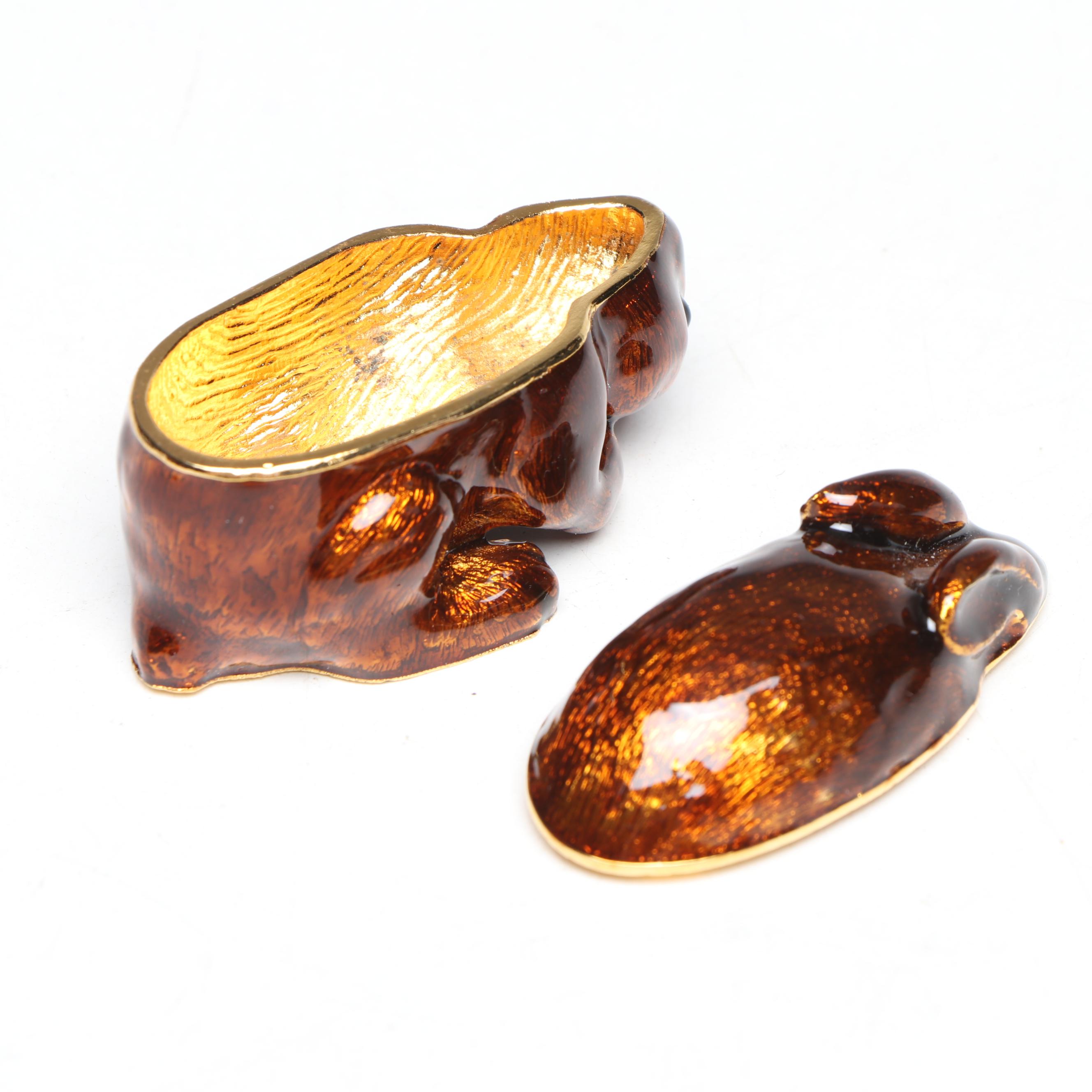 Edgar Berebi Limited Edition Little Bunny Box with Footed Aluminum Swirl Box