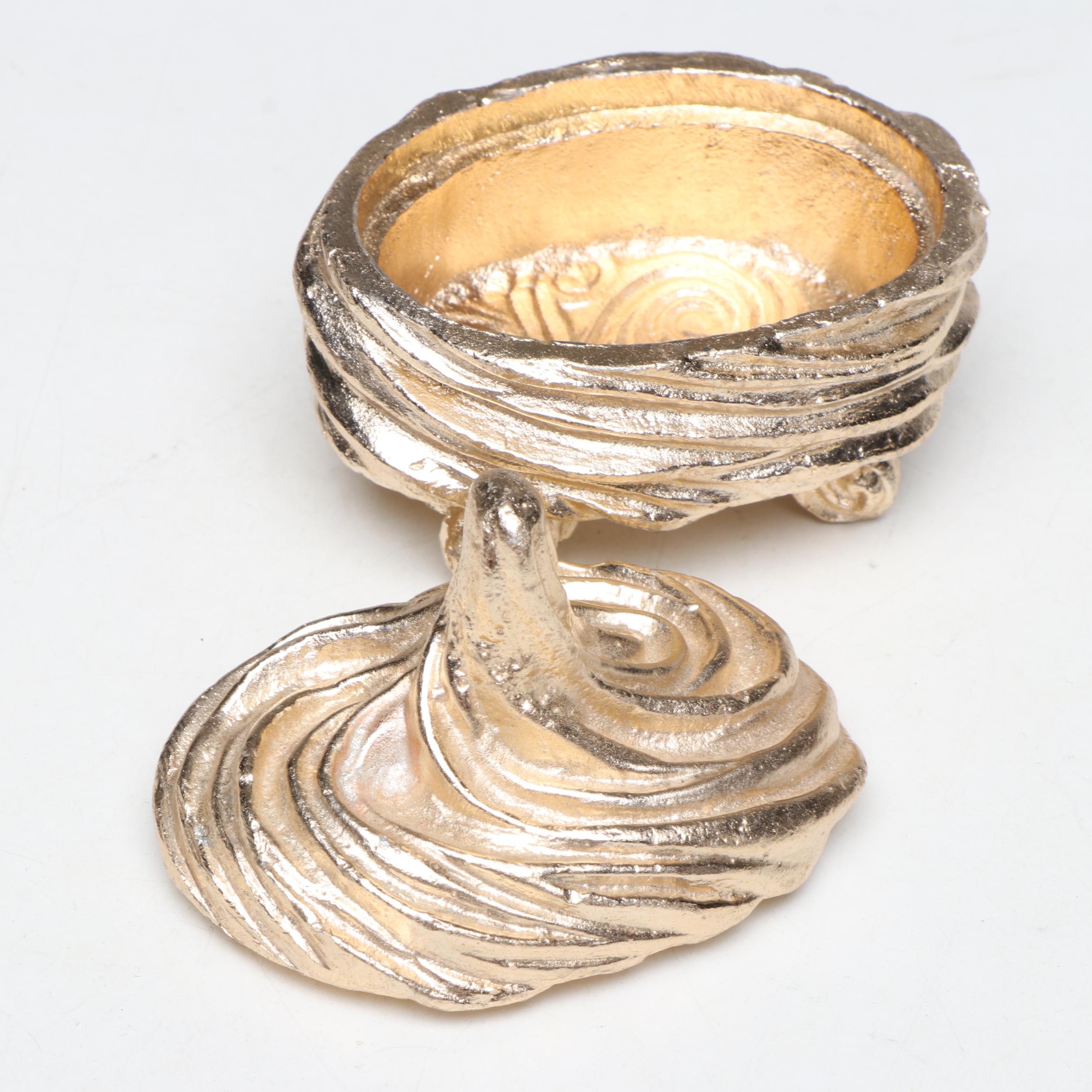 Edgar Berebi Limited Edition Little Bunny Box with Footed Aluminum Swirl Box