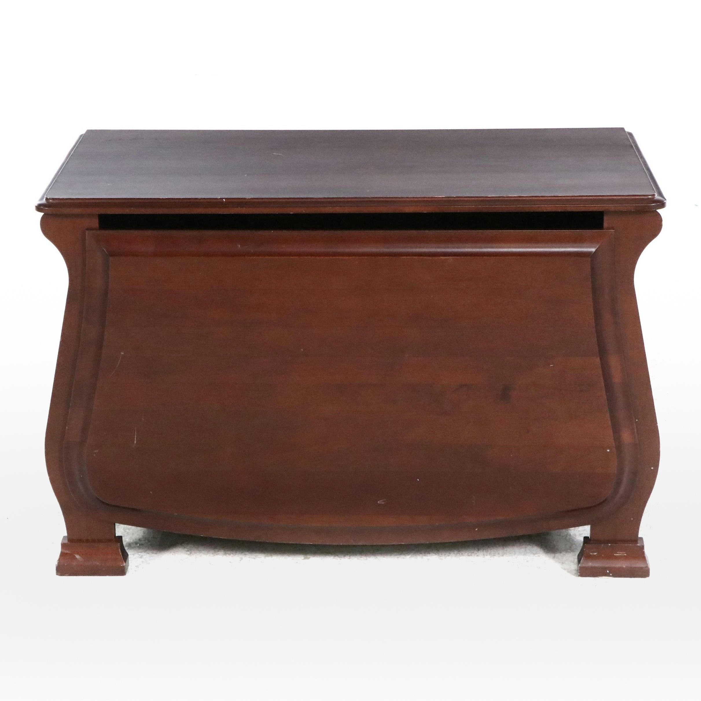 Pali Design Mahogany Finish Wood Blanket Chest