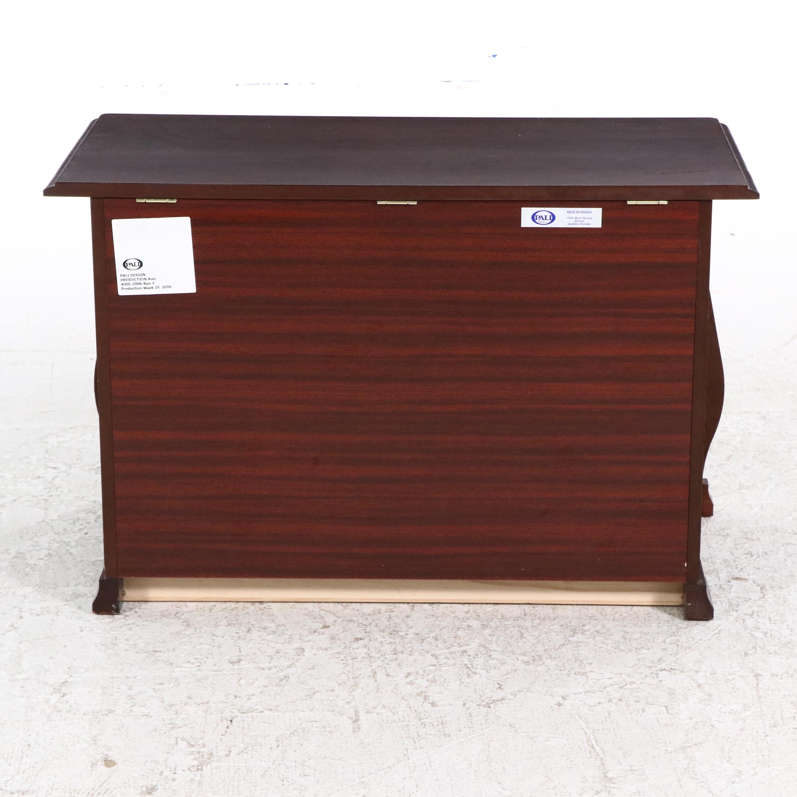 Pali Design Mahogany Finish Wood Blanket Chest