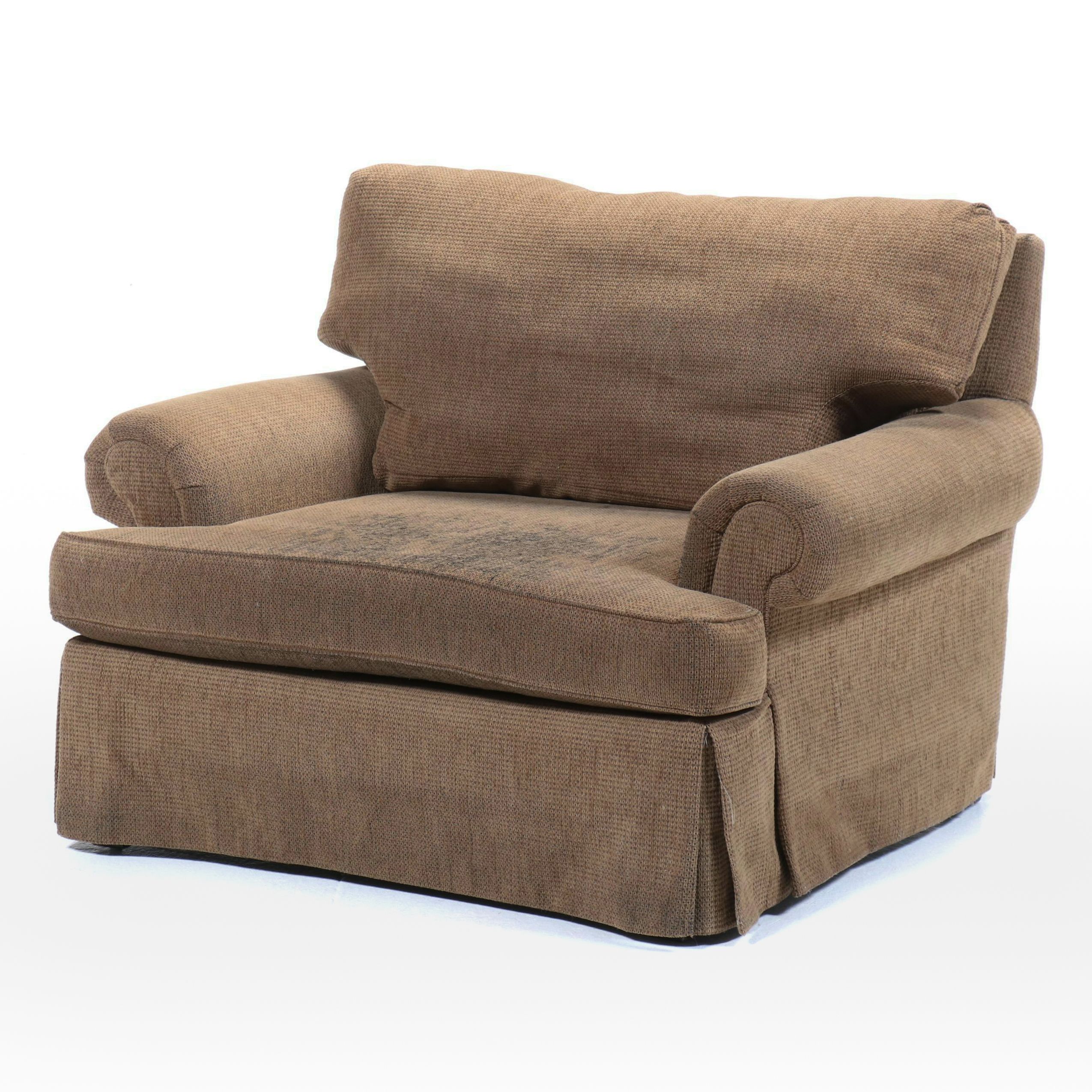 Century Furniture Chenille Upholstered Oversized Armchair