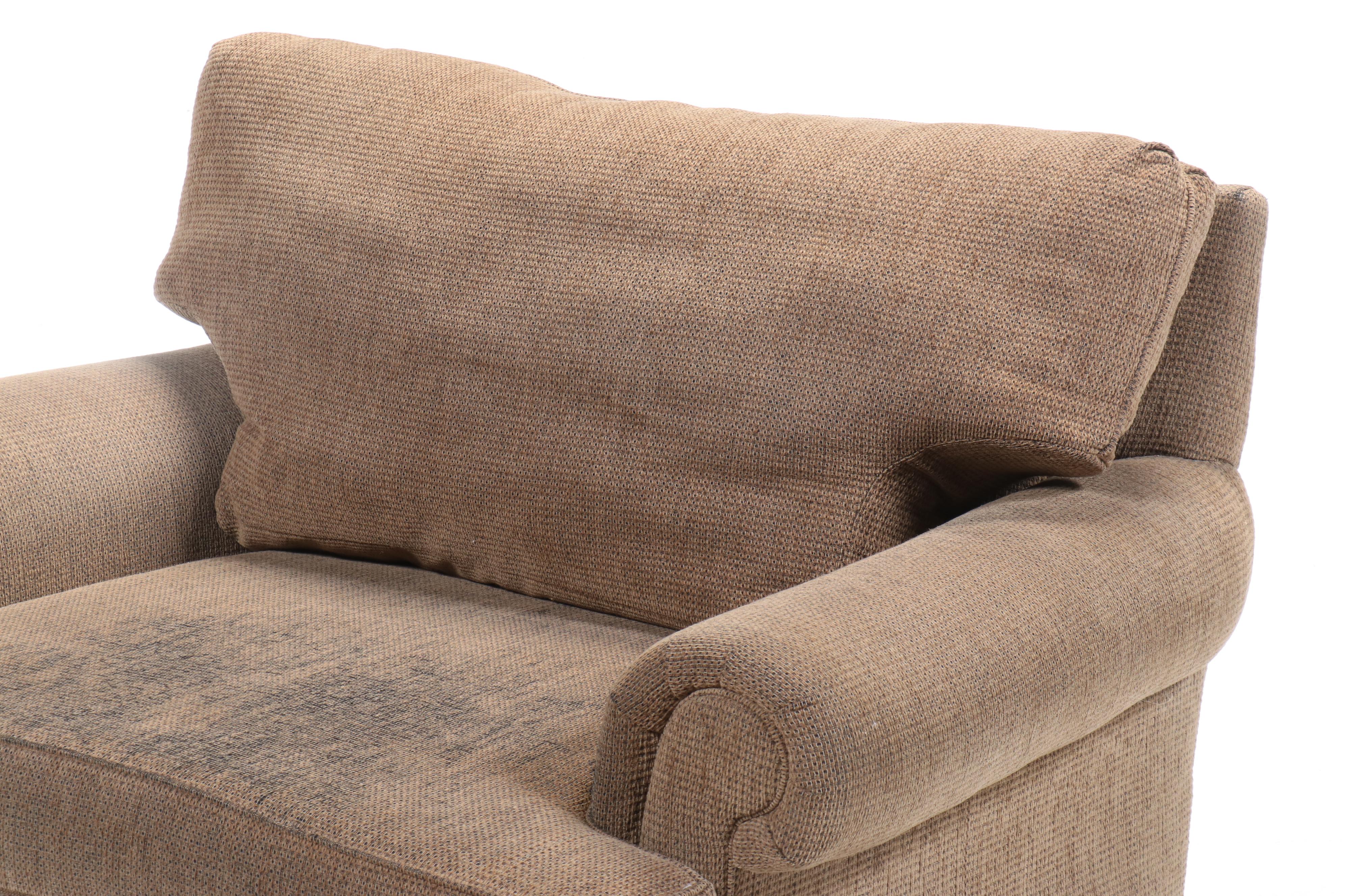 Century Furniture Chenille Upholstered Oversized Armchair