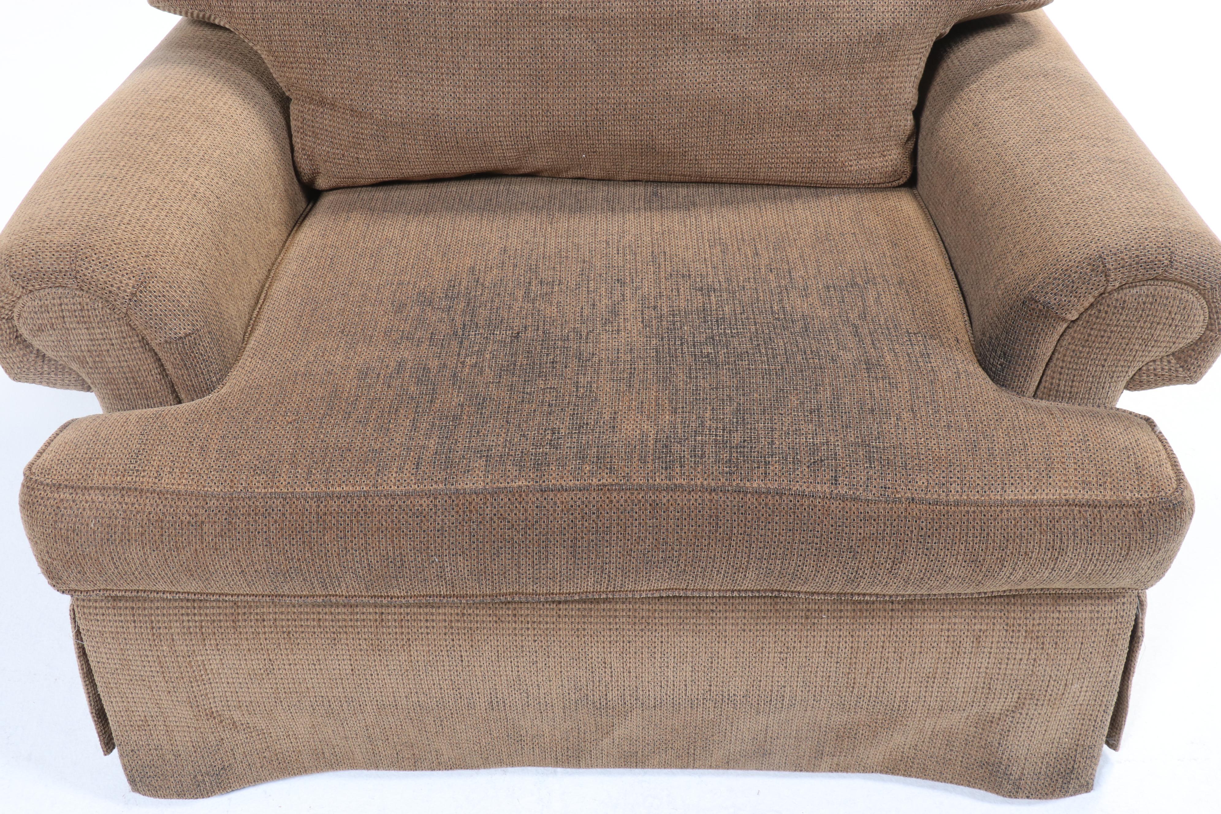 Century Furniture Chenille Upholstered Oversized Armchair