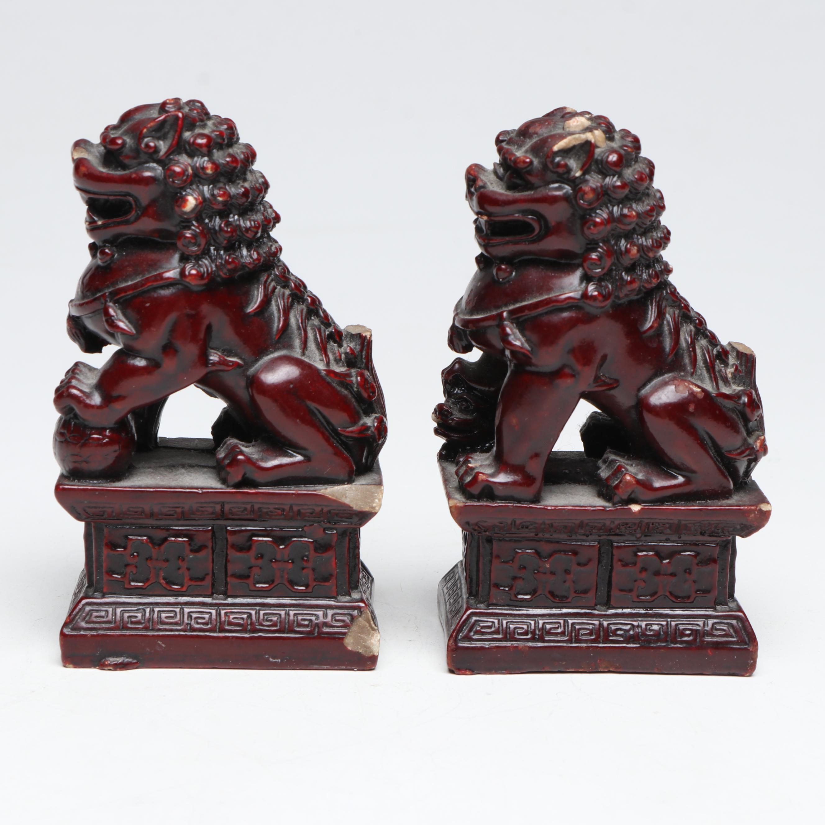 Chinese Guardian Lions, Mid to Late 20th Century