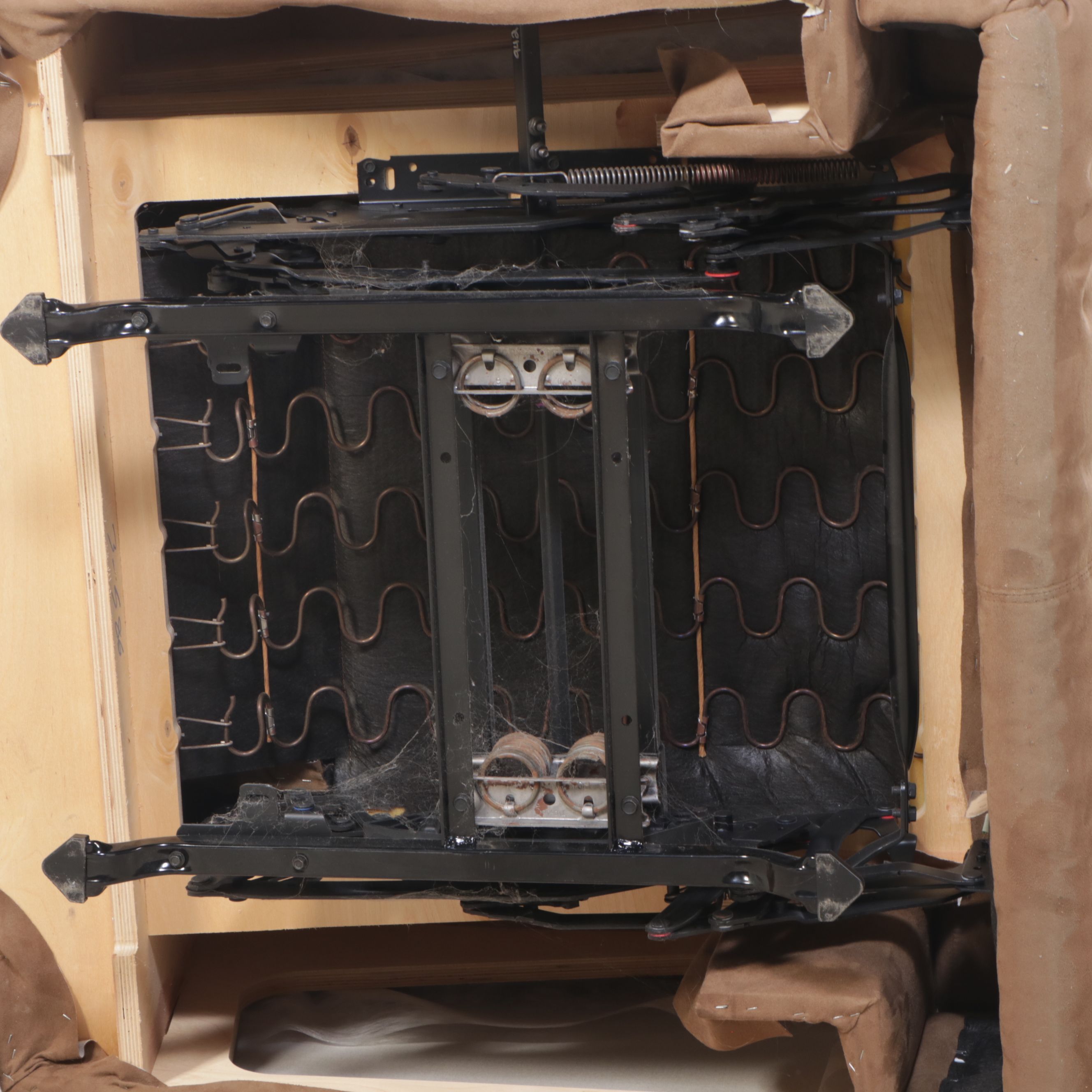 Over-Stuffed Fabric Upholstered Recliner