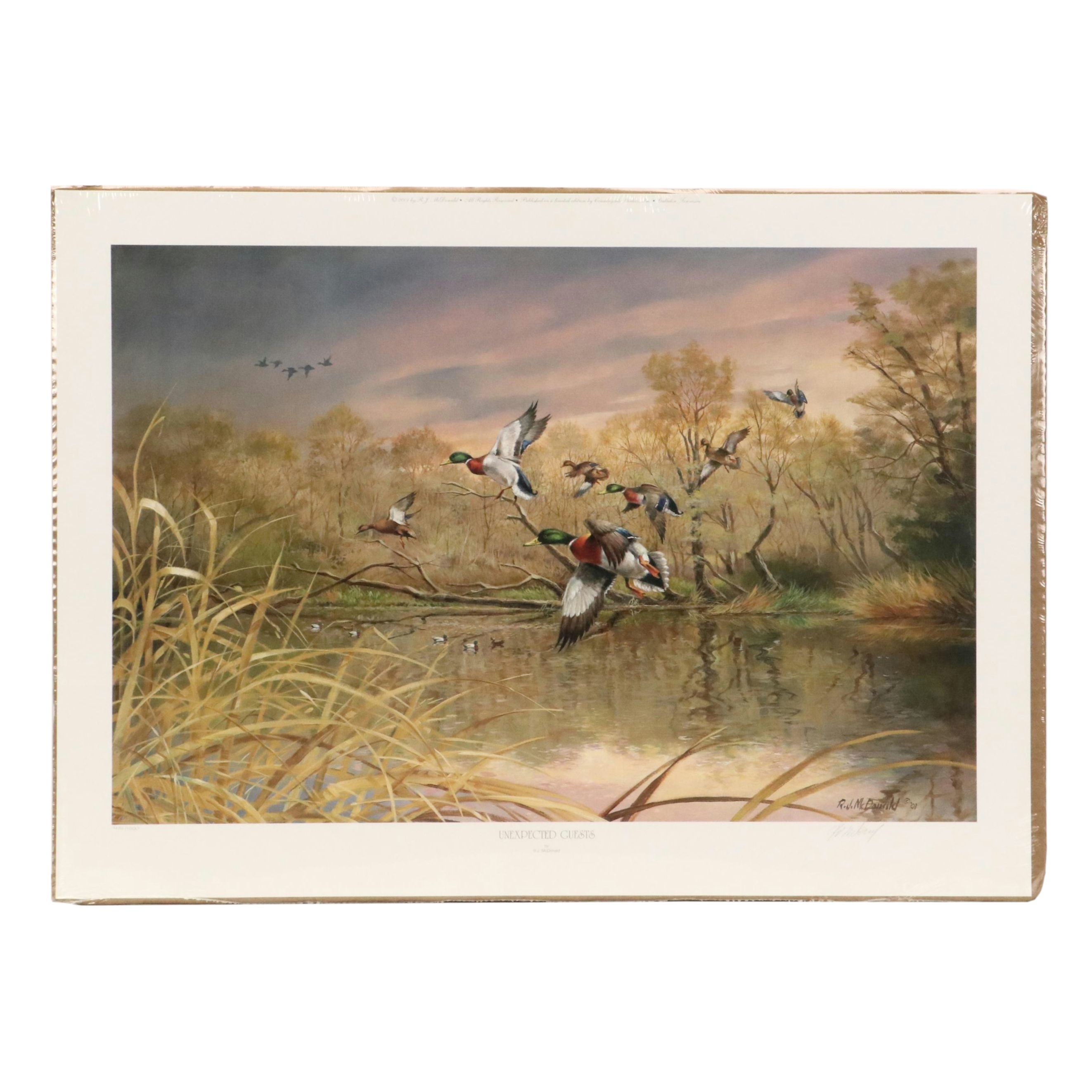 Ralph J. McDonald Offset Lithograph "Unexpected Guests," 2001