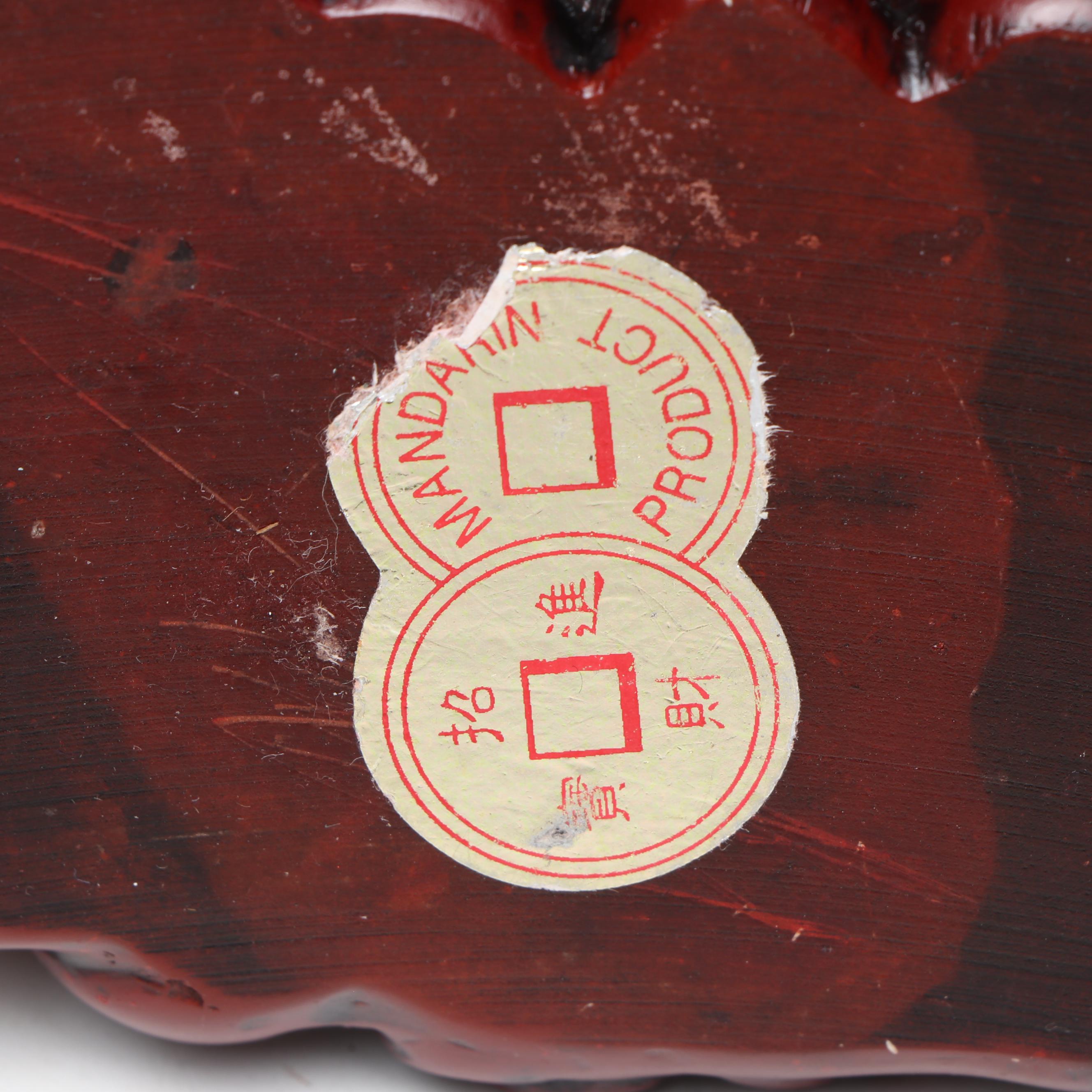 Chinese Feng Shui Water Buffalo with Calves on Coin Hoard Resin Figure