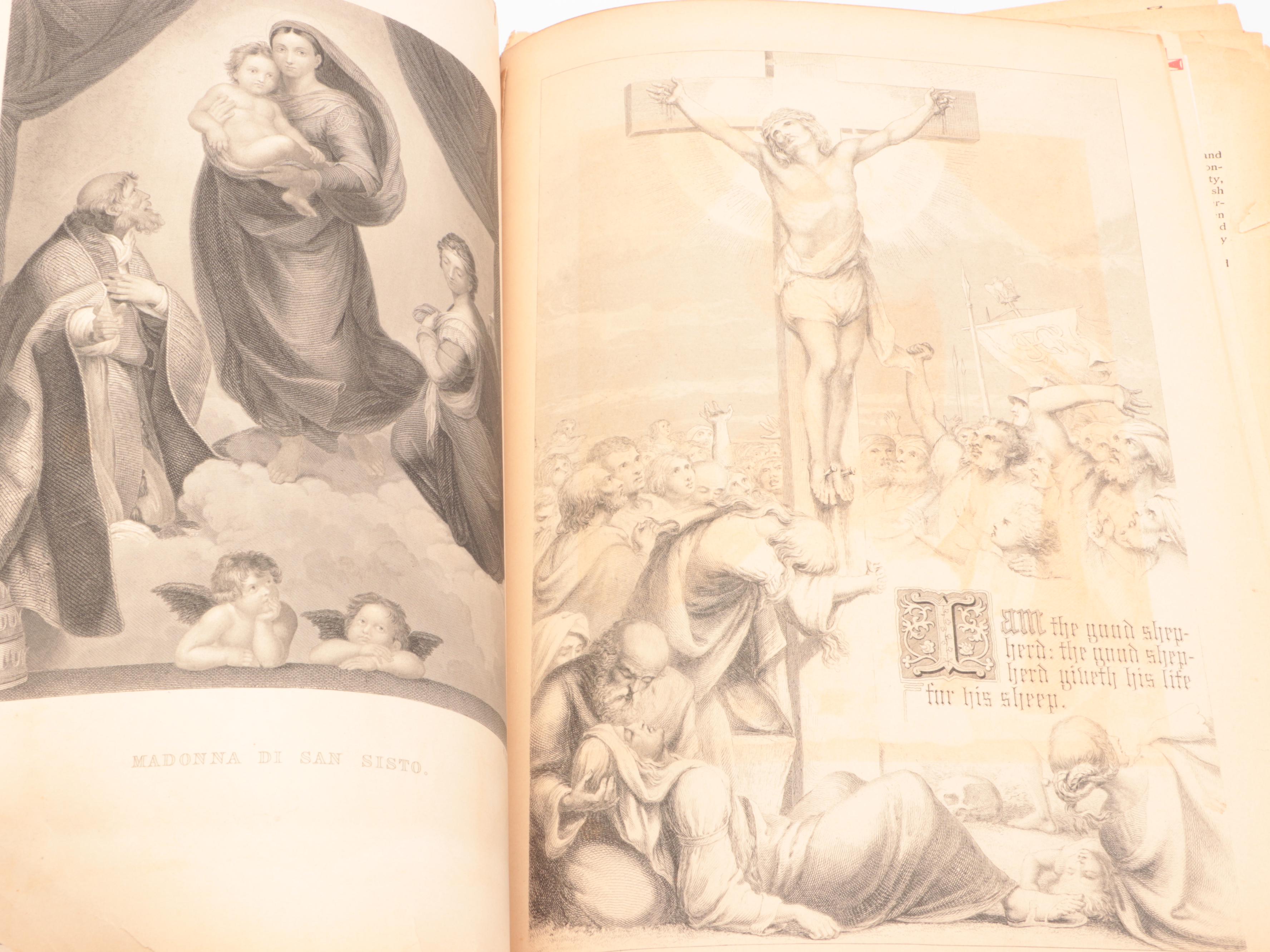 Embossed Leather Bound Holy Bible, Late 19th Century