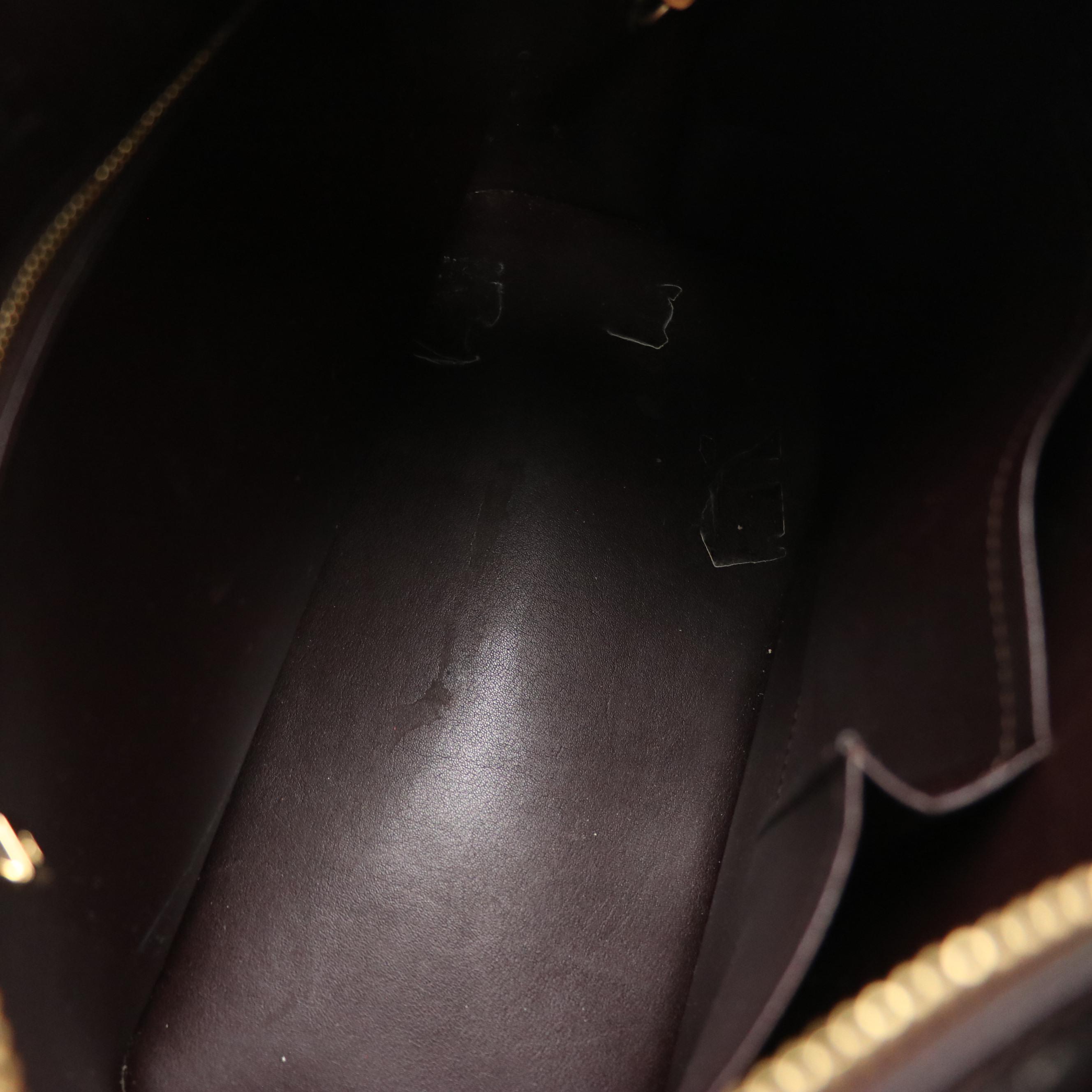 Louis Vuitton Houston Tote Bag in Amarante Monogram Vernis and Vachetta Leather