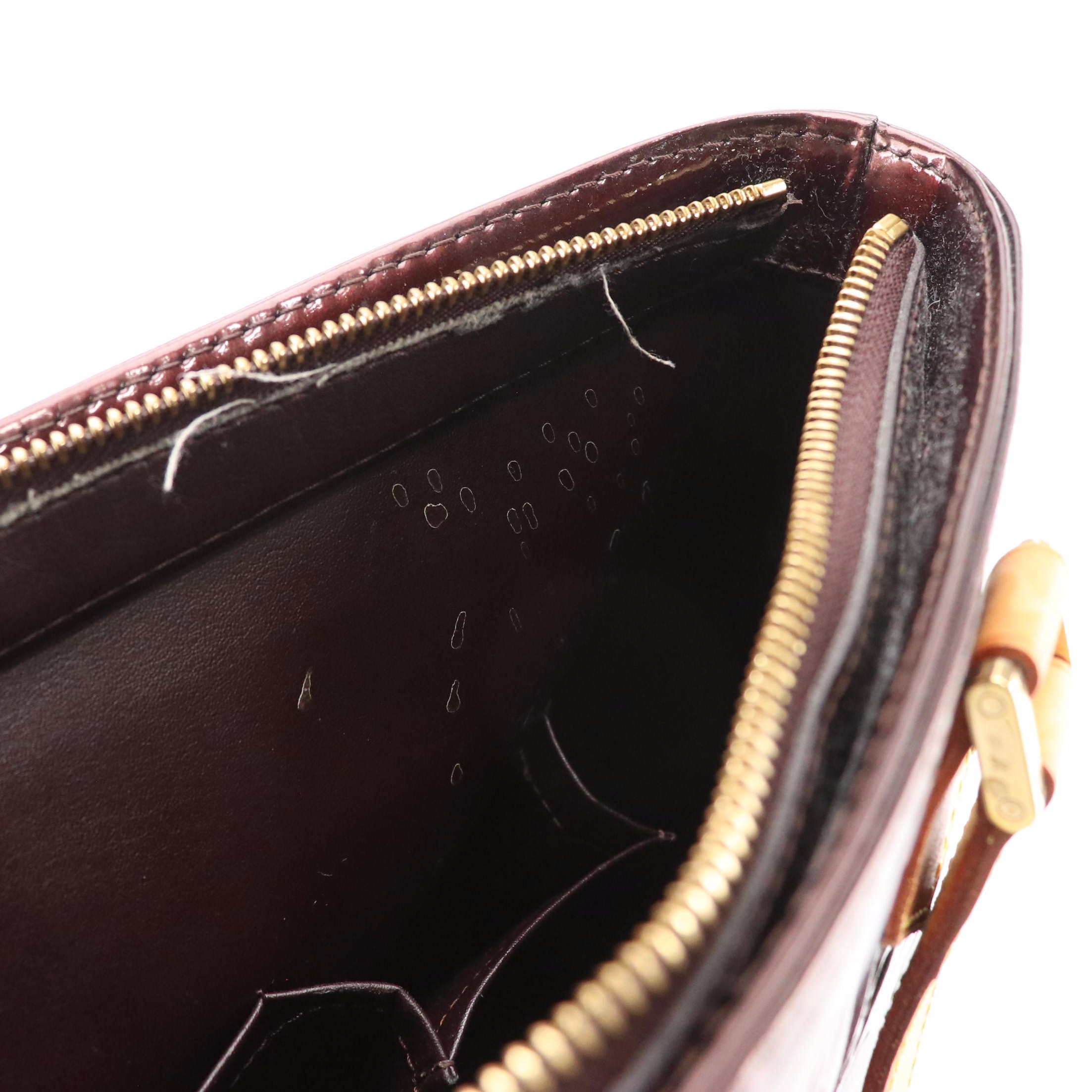 Louis Vuitton Houston Tote Bag in Amarante Monogram Vernis and Vachetta Leather