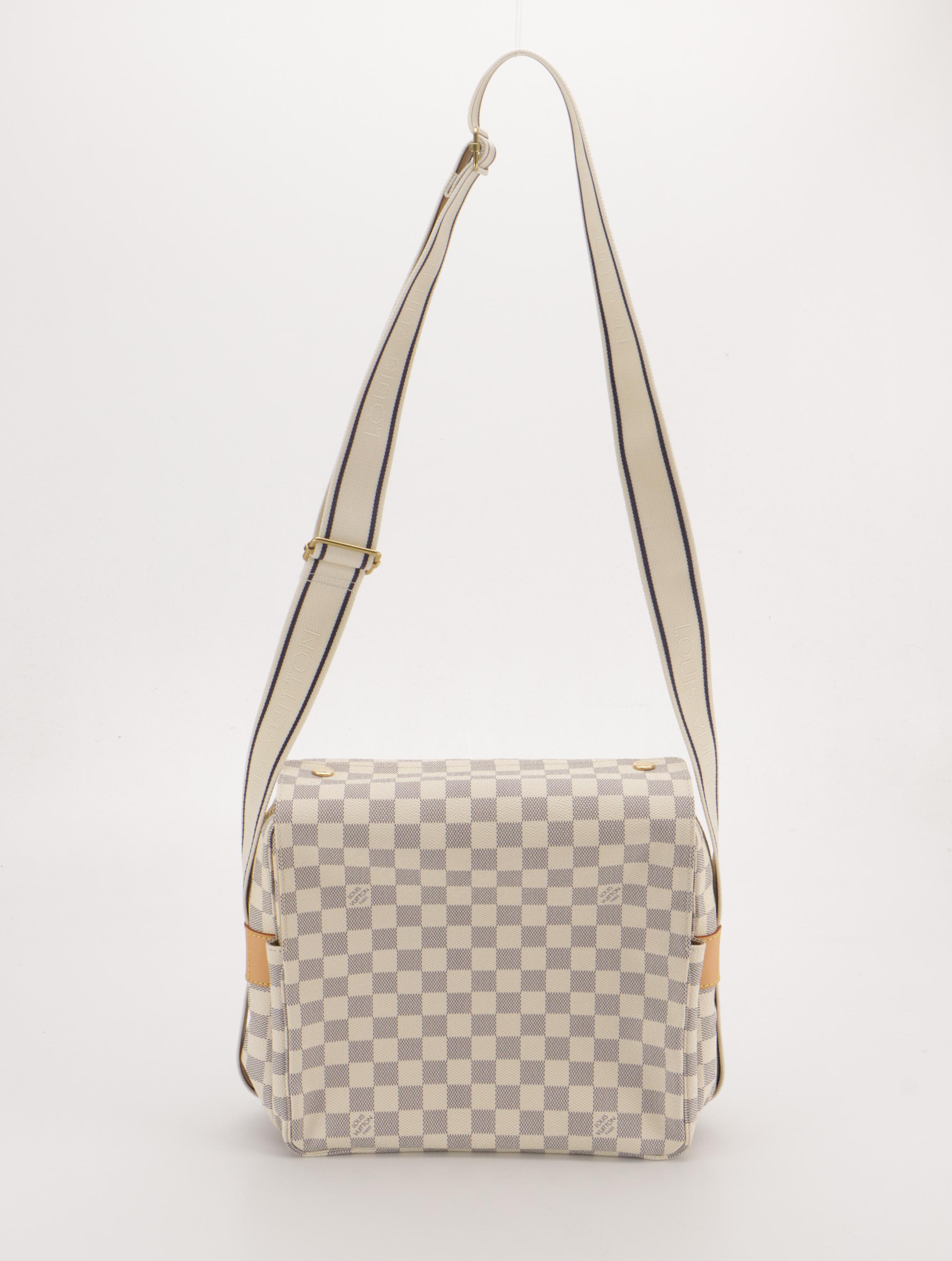 Louis Vuitton Naviglio Messenger Bag in Damier Azur Canvas