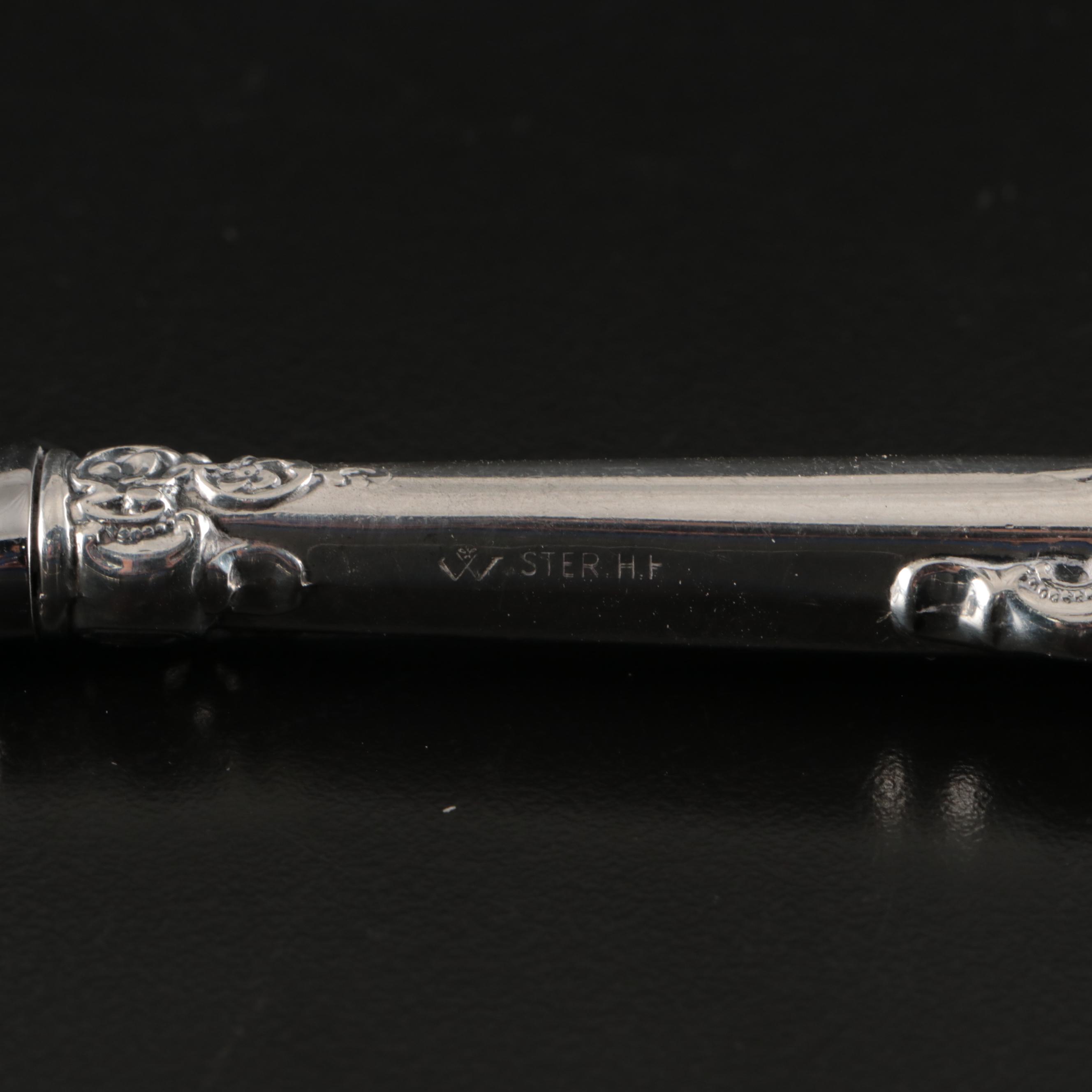 Wallace "Grand Baroque" Sterling Silver Handled Serving Utensils