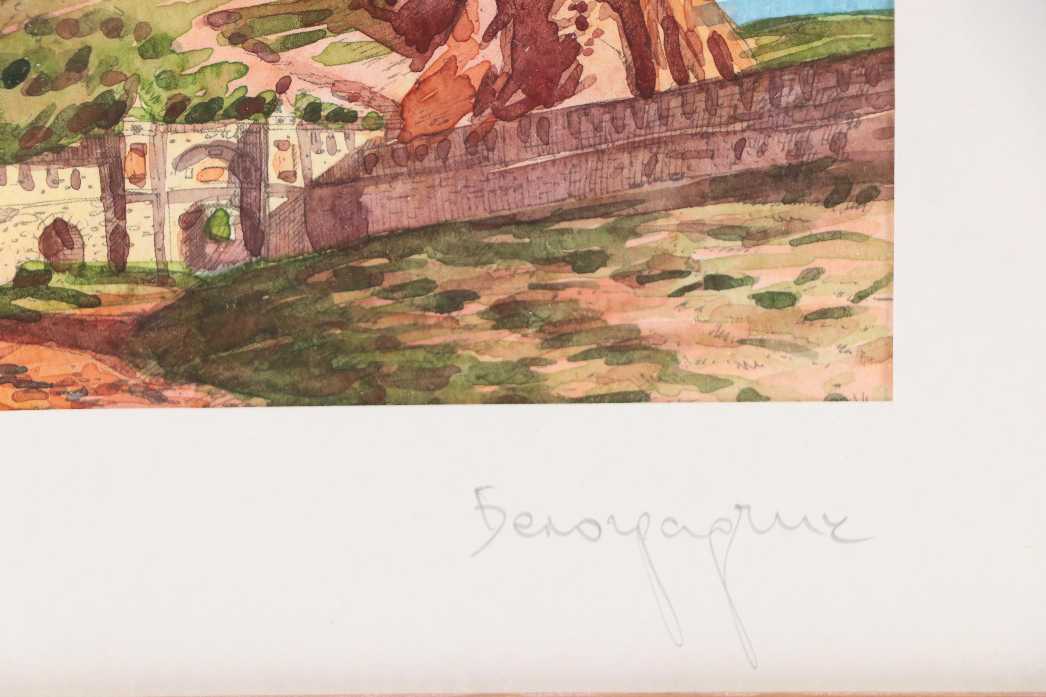 Watercolor Painting of Belogradchik Fortress